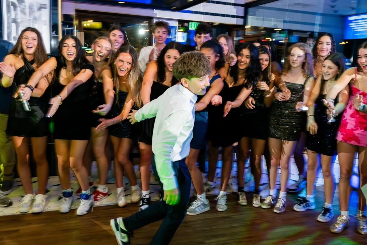 Devon&rsquo;s Bar Mitzvah brought the energy ALL night 🔥
a packed dance floor, nonstop energy, and a room full of people showing up to celebrate him in the best way.
Mazel Tov Devon! We had the best time celebrating you! 

@anaisabelphotography 
@wa