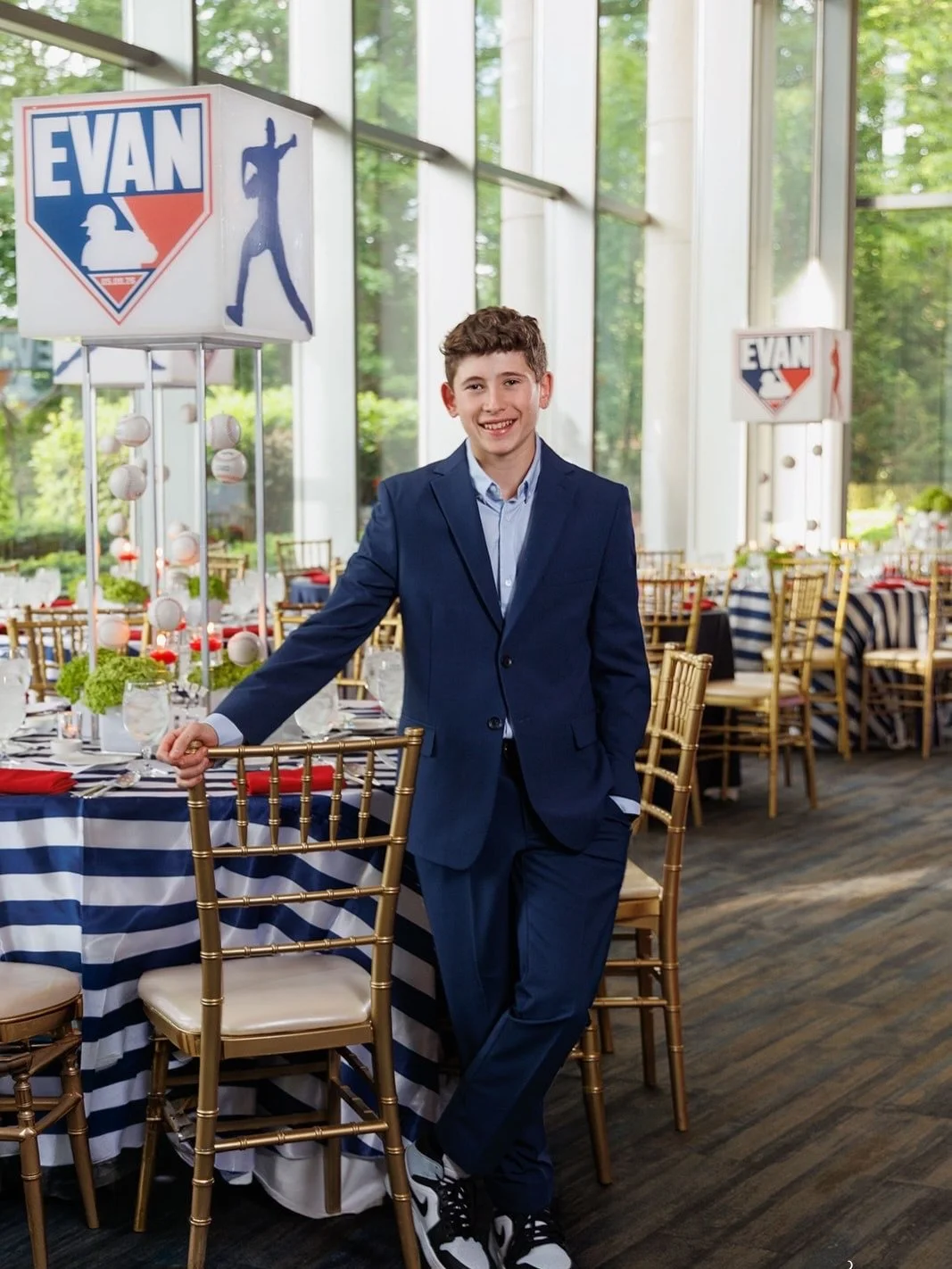 From MLB-inspired details to a dance floor with his name in lights, every part of Evan&rsquo;s celebration was designed with him in mind. The perfect mix of baseball, style, and unforgettable memories. This celebration definitely knocked it out of th
