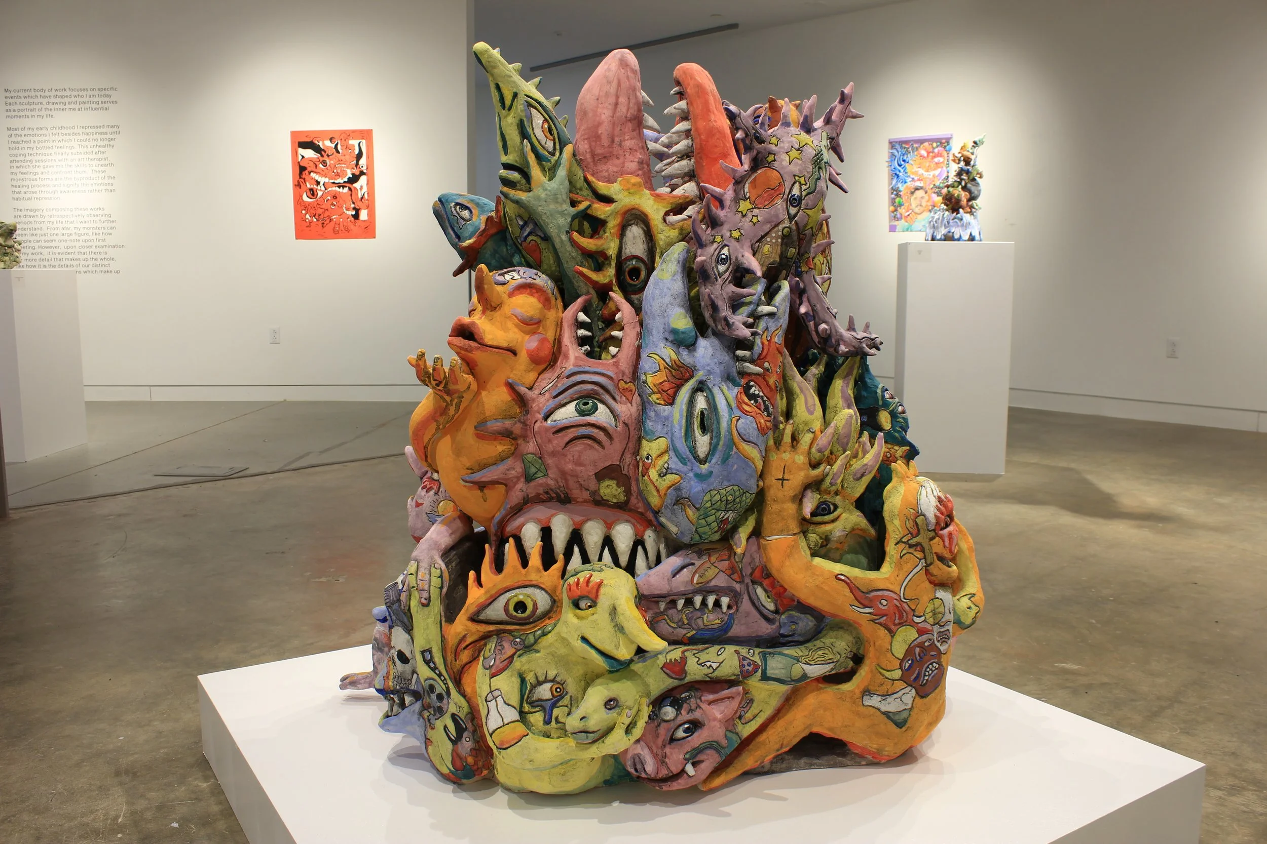 Parts of Who I Am, Ceramic Sculpture,  40" X 32" X 24", 2021