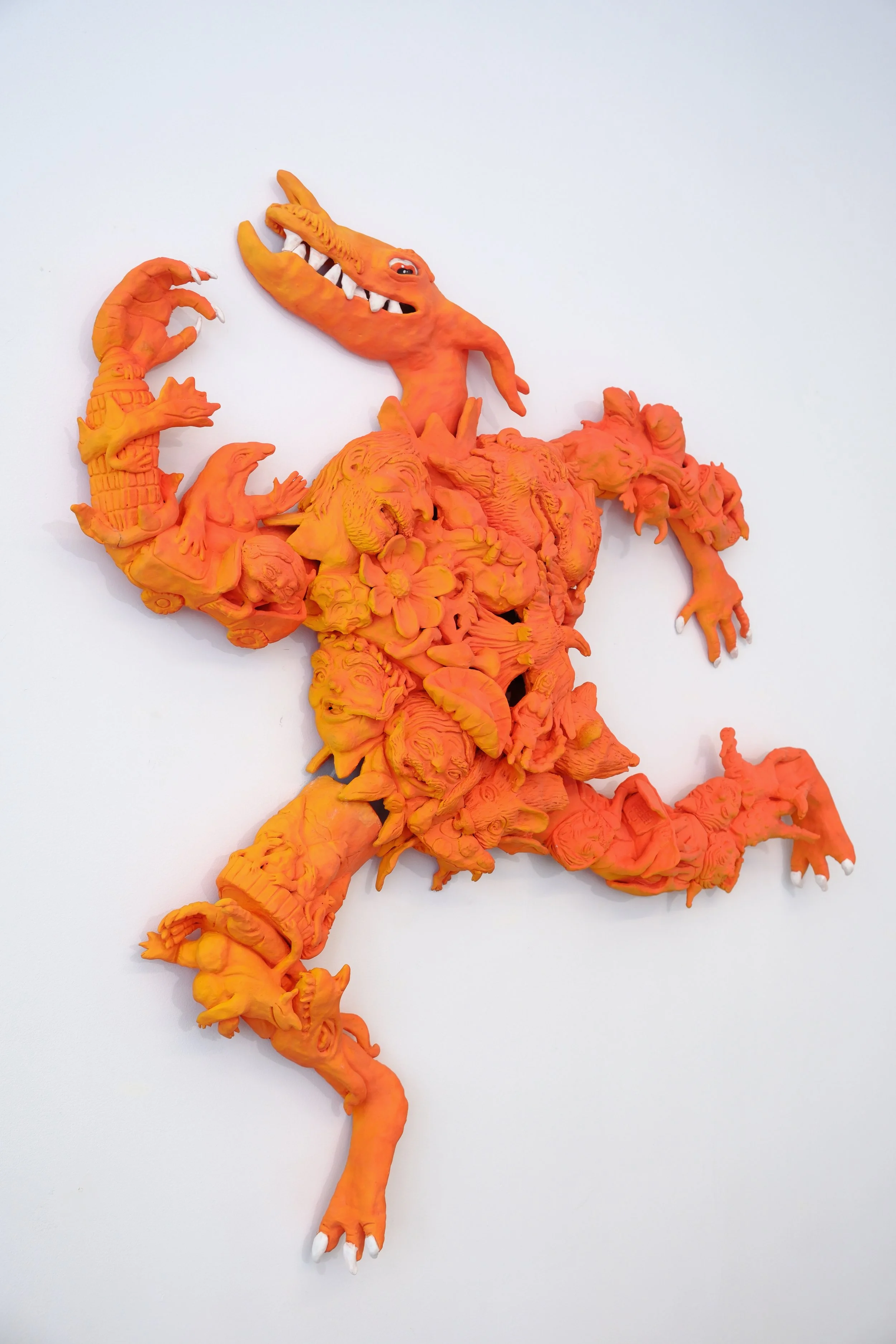 Zippy, Ceramic Sculpture, 36"X36", 2024