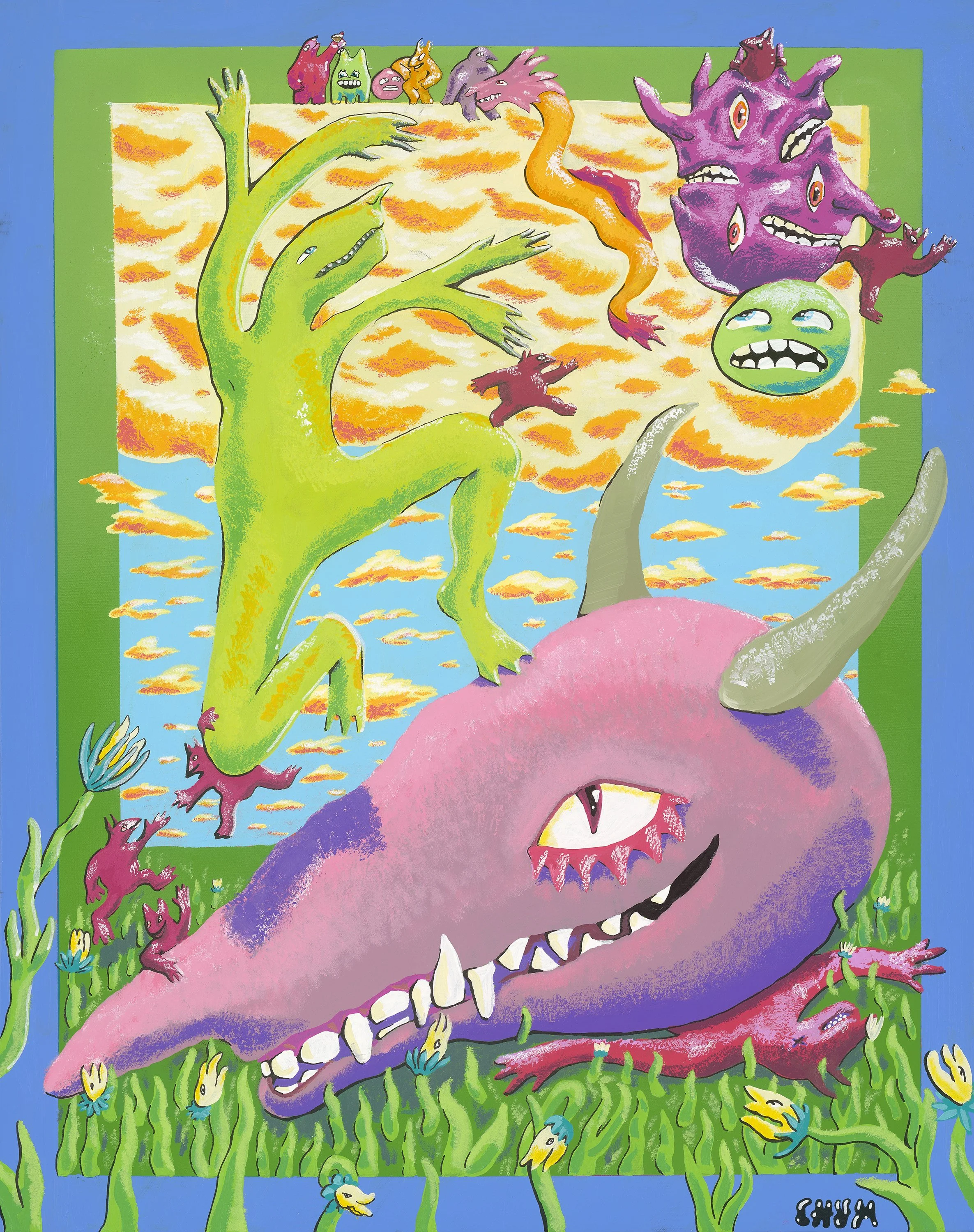 Dreaming of A Summer Day, Acrylic, 24"X36", 2025