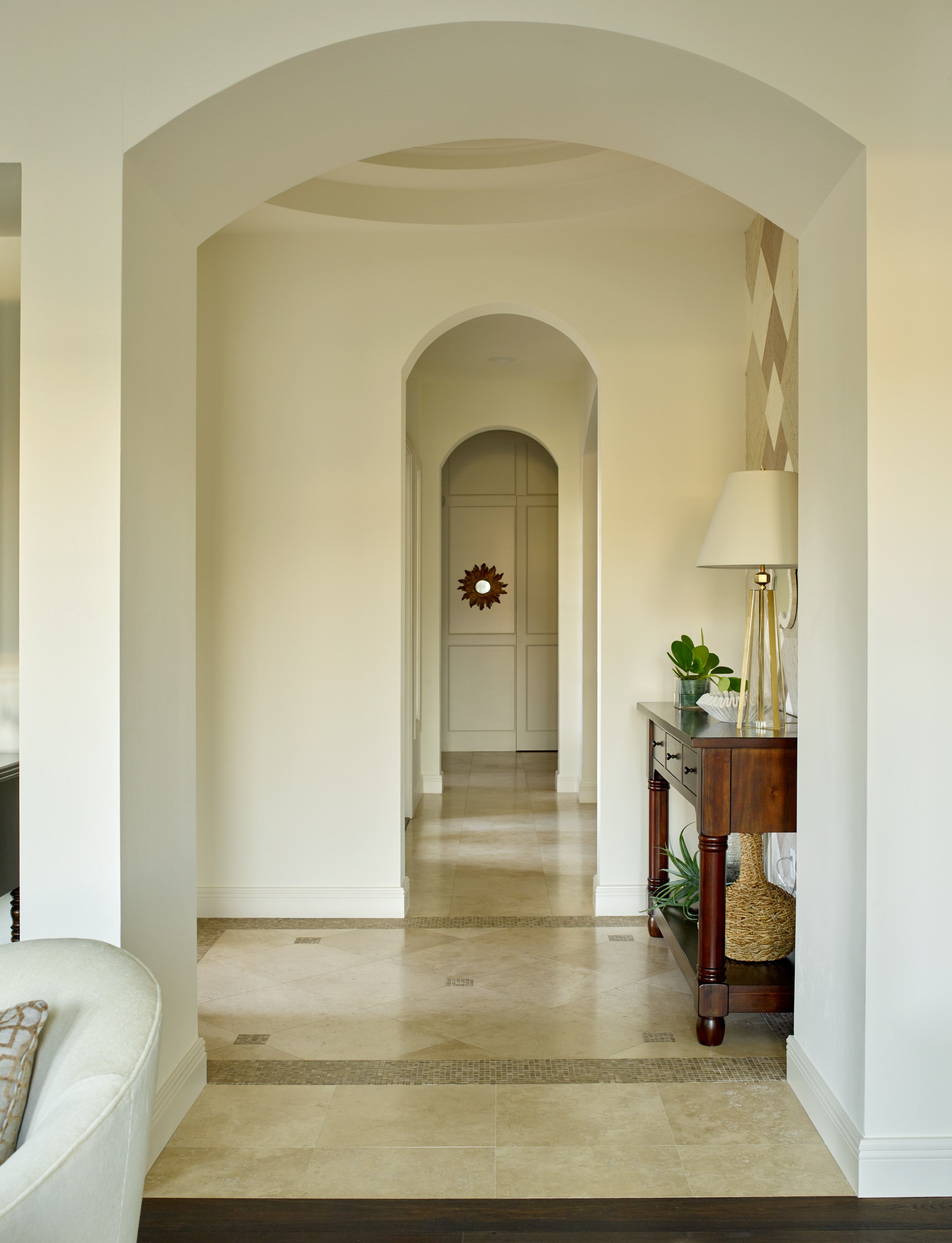 Arched Enfilade in Naples Home