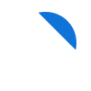 Close-up of a pill capsule with one half blue and the other half black.