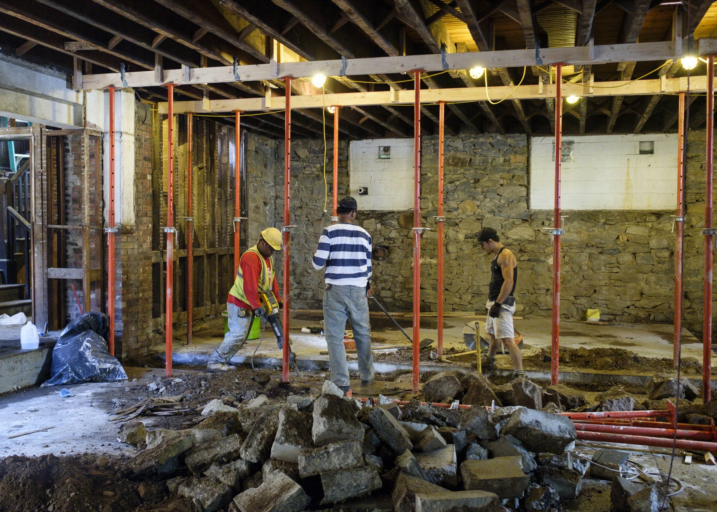Part of a year-long documentation of Red Oak's building projects.