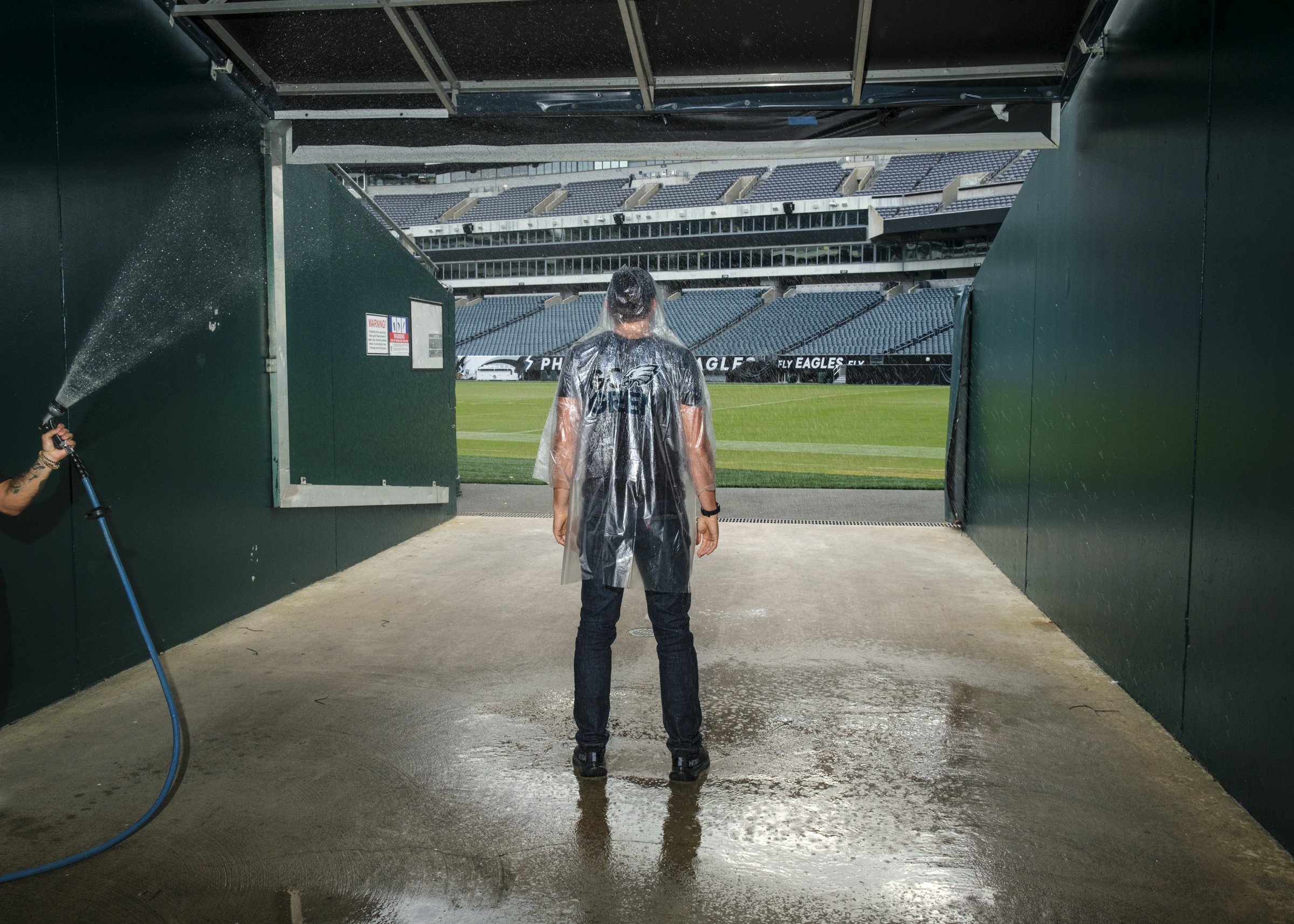 Images made for Leveler Media's project on the Philadelphia Eagles' sustainability initiative. 