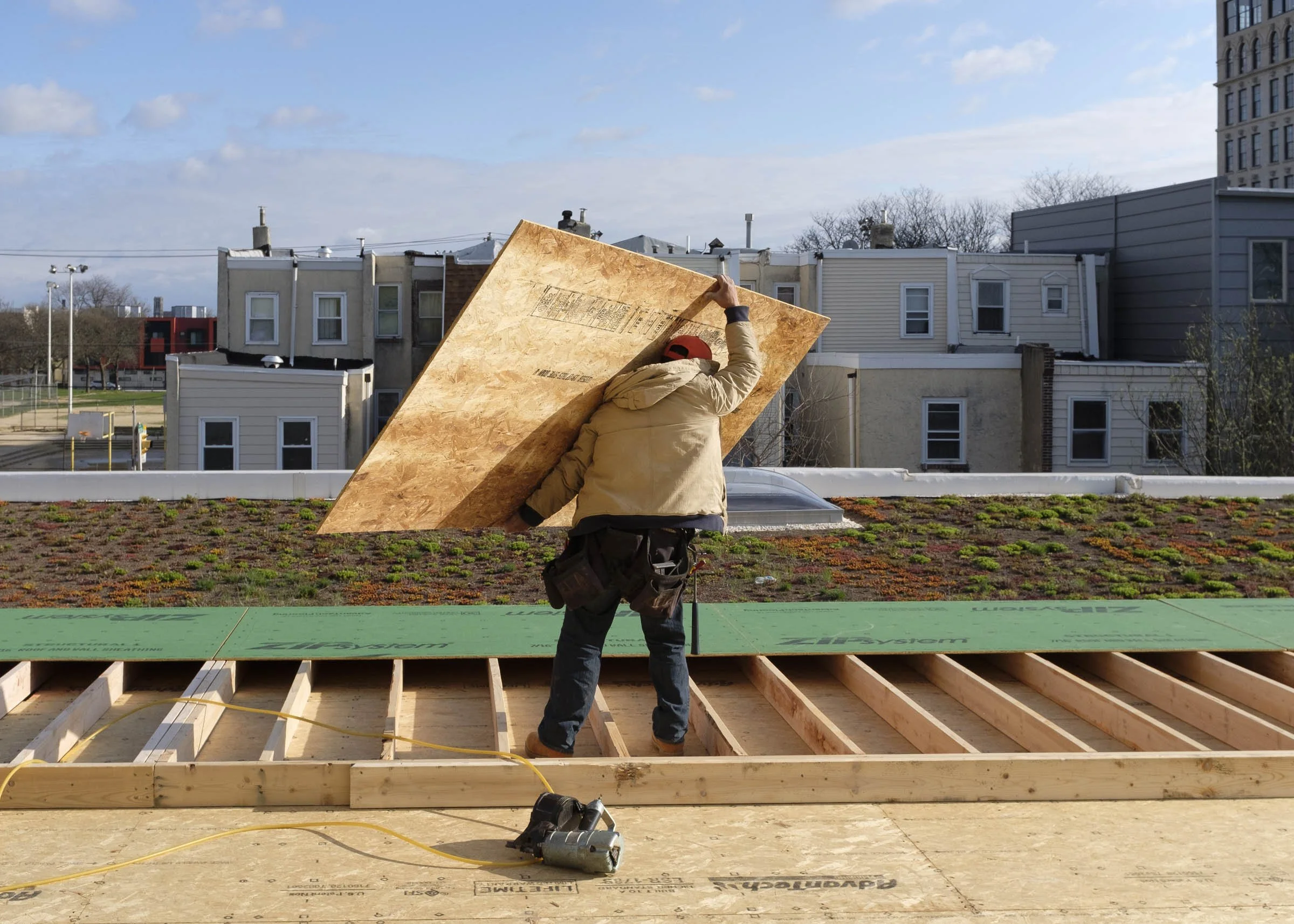 Part of a year-long documentation of Red Oak's building projects.