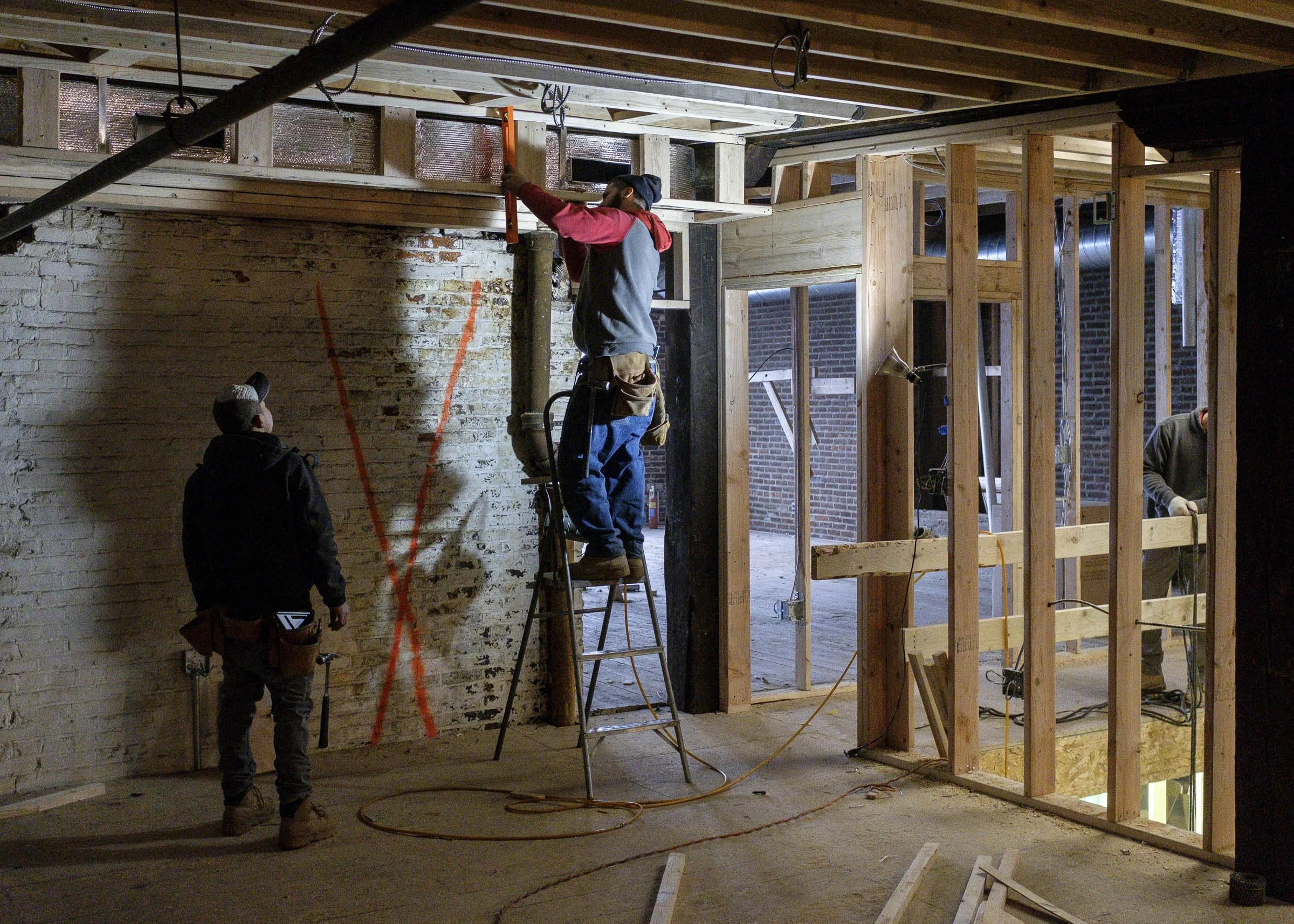 Part of a year-long documentation of Red Oak's building projects.