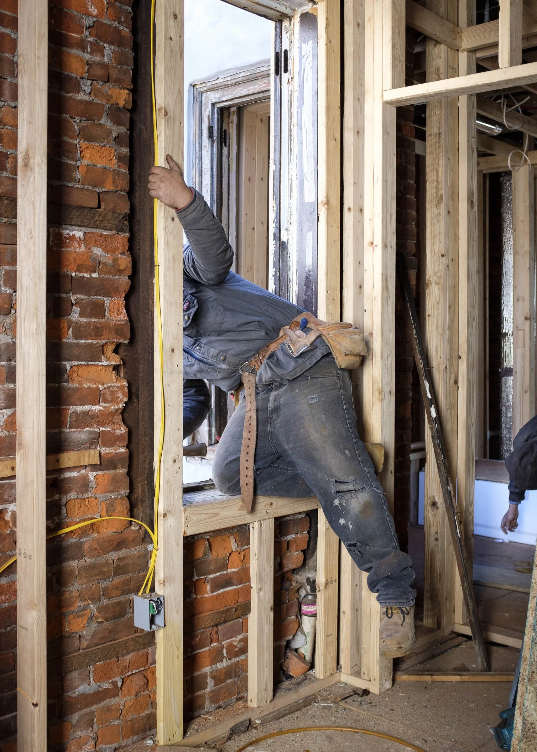 Part of a year-long documentation of Red Oak's building projects.
