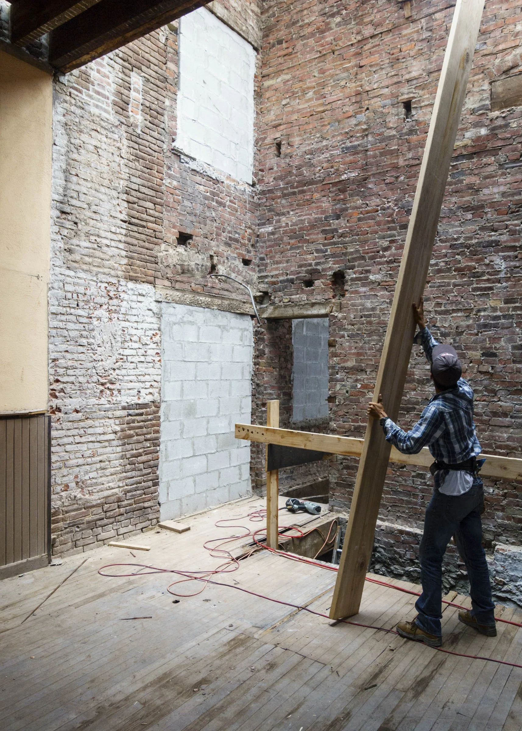 Part of a year-long documentation of Red Oak's building projects.