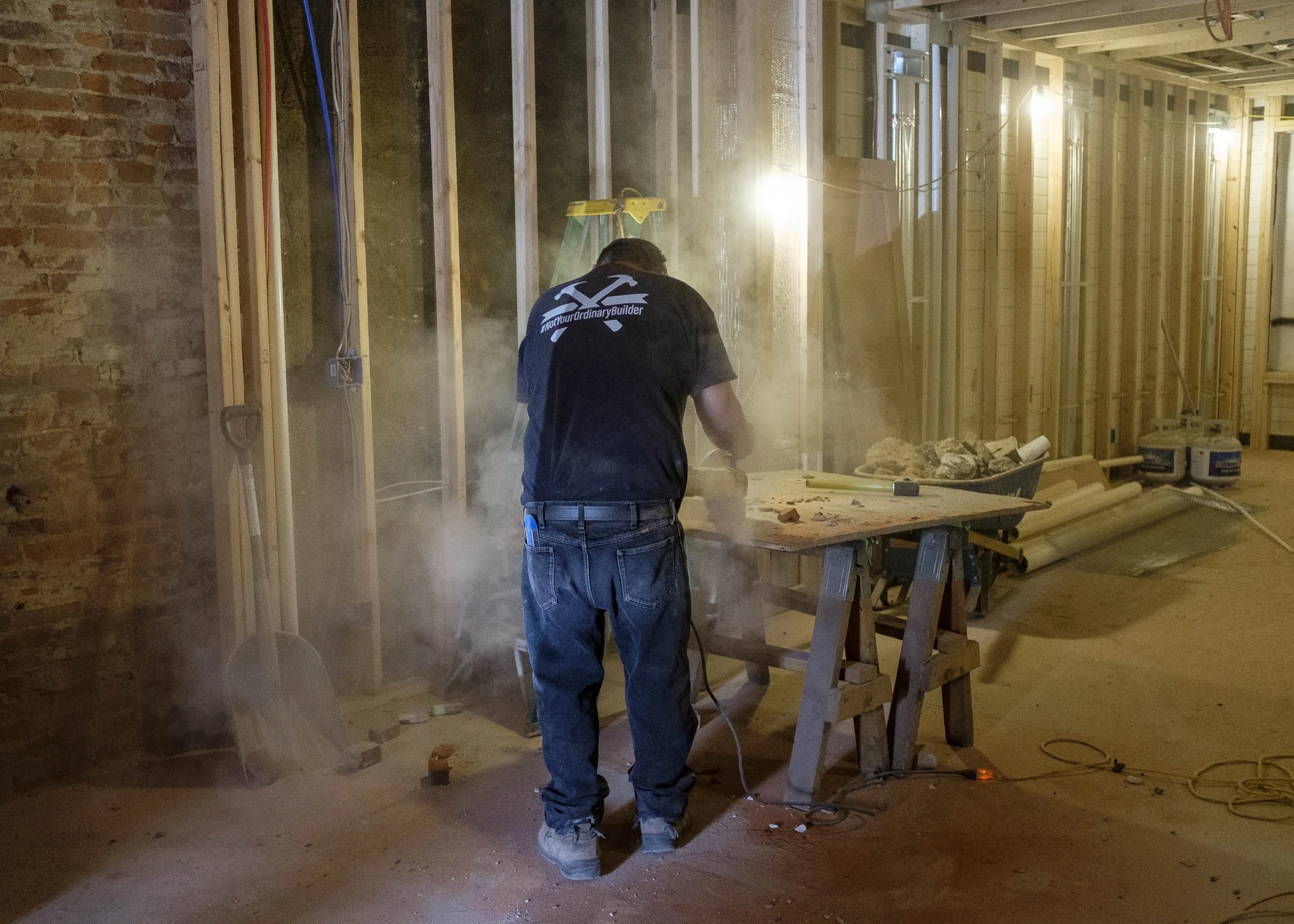 Part of a year-long documentation of Red Oak's building projects.
