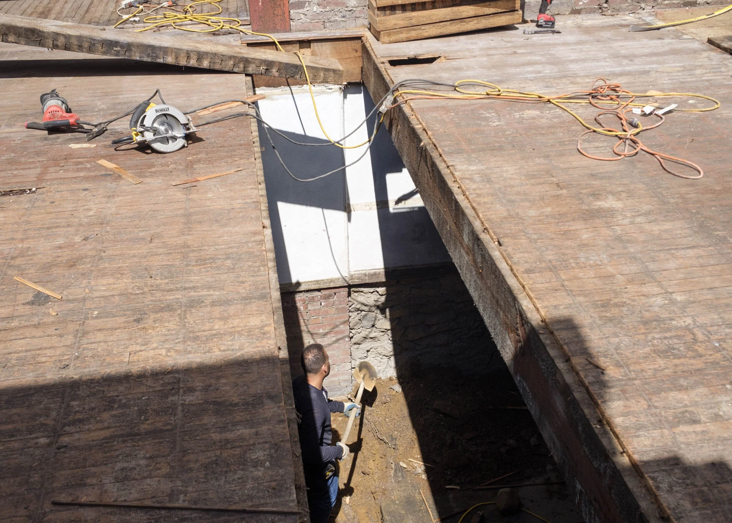 Part of a year-long documentation of Red Oak's building projects.