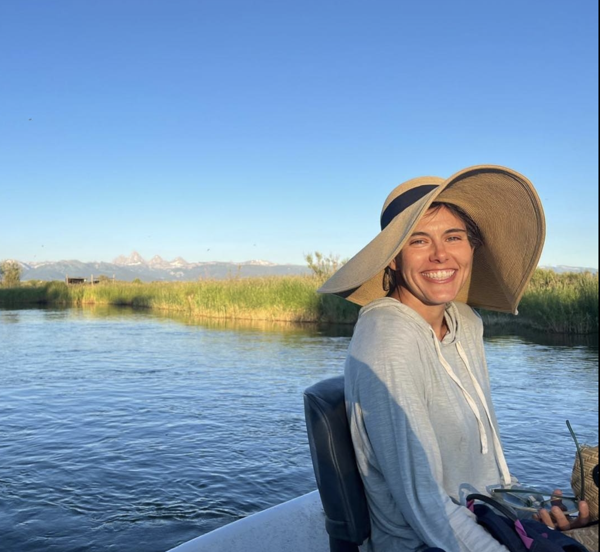 Christina Burnham, founder of CloudSpeech, smiling outdoors, representing the human-centered values behind her online speech therapy practice.