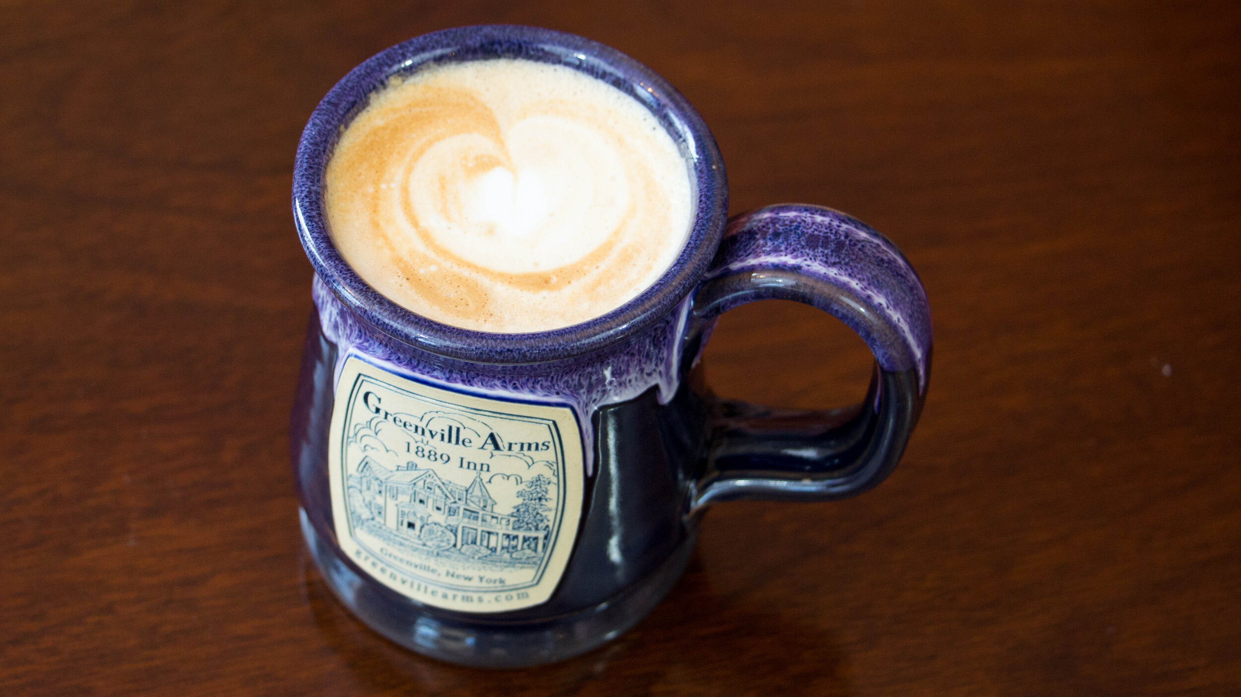 espresso beverage in a Greenville Arms mug (Copy)