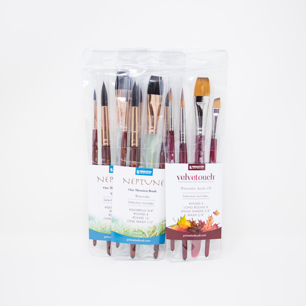 Acrylic, Oil, and Watercolor Brushes