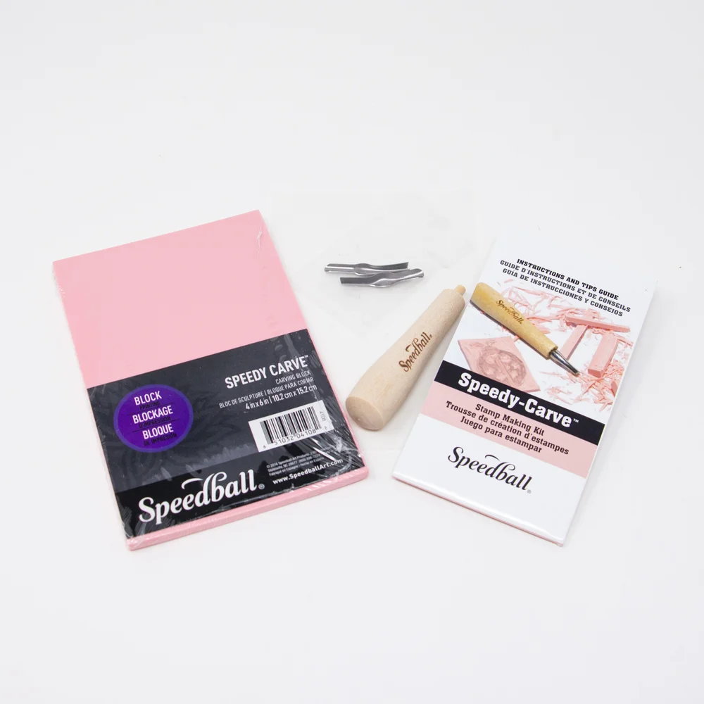 Lot De 6 Coupe-linoléum Speedball 41321 Rouge - Pour Gravure, Neuf Dans Emballage