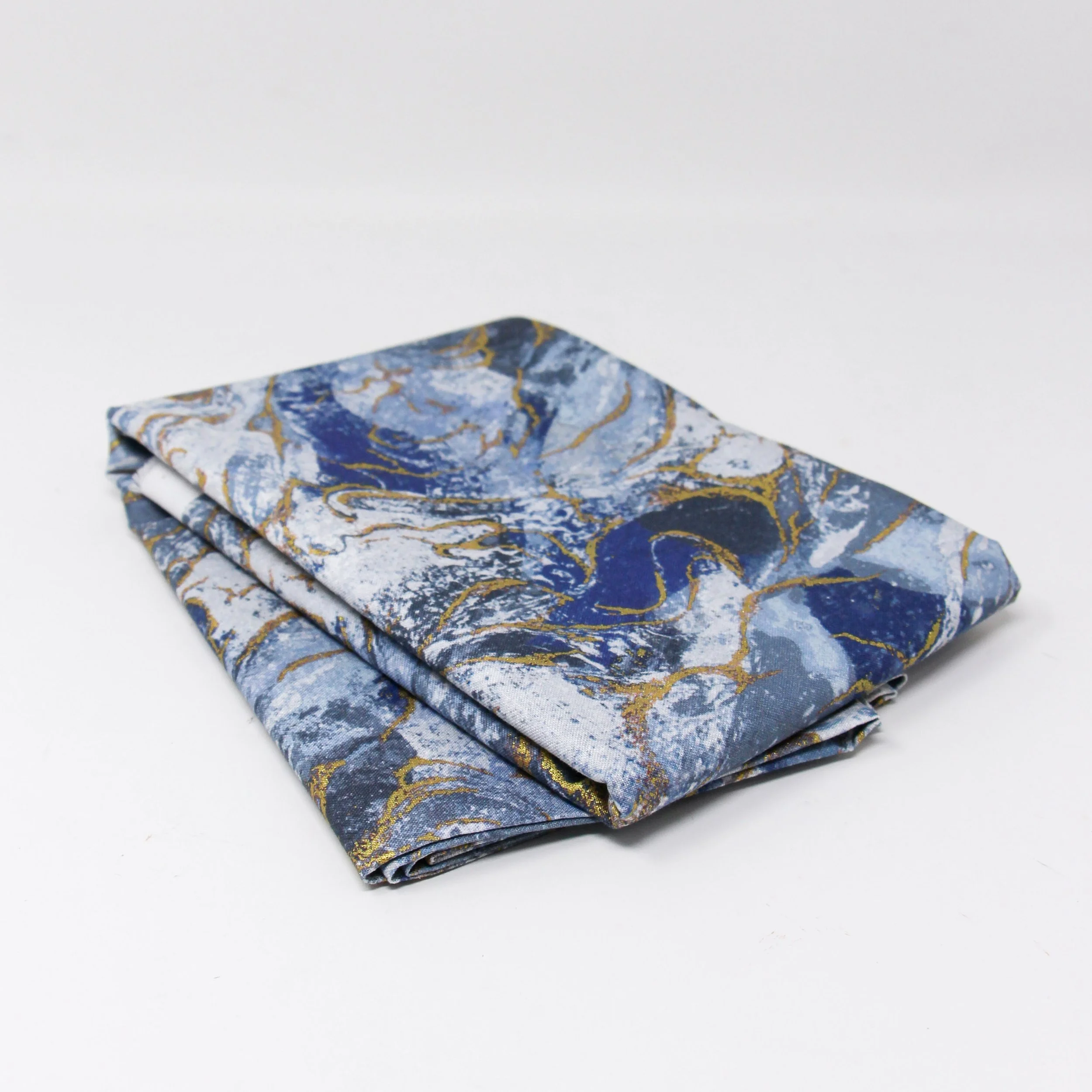 Blue Marbled Earth Starlight Fabric