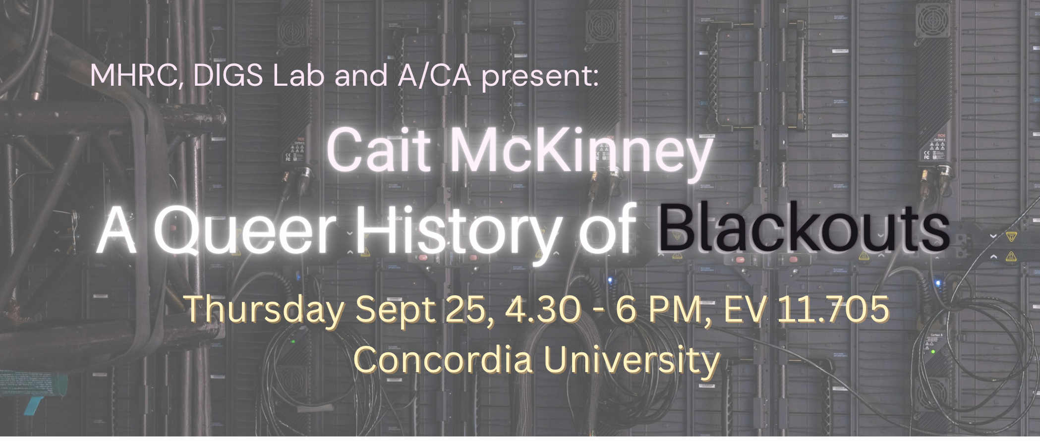 Cait McKinney: A Queer History of Blackouts