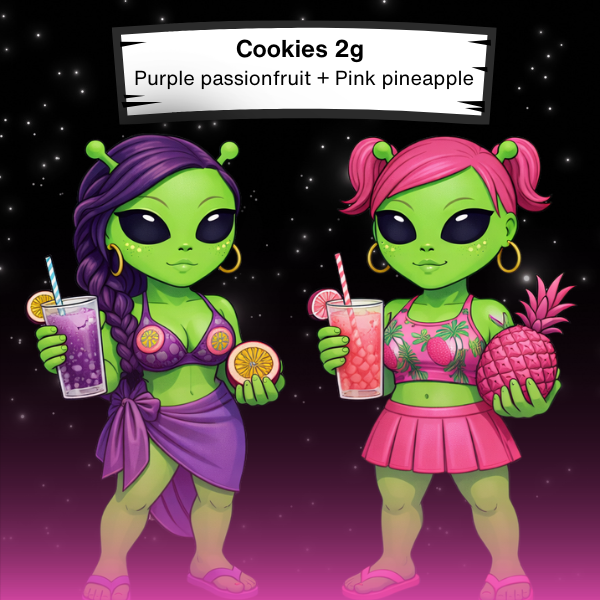 Purple passionfruit  + Pink pineapple