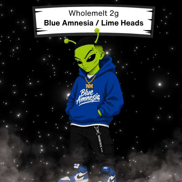 Wholemelt 2g Blue Amnesia/ Lime Heads