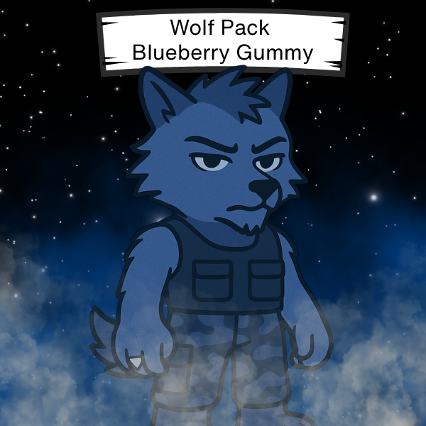 Wolf Pack blueberry Gummy