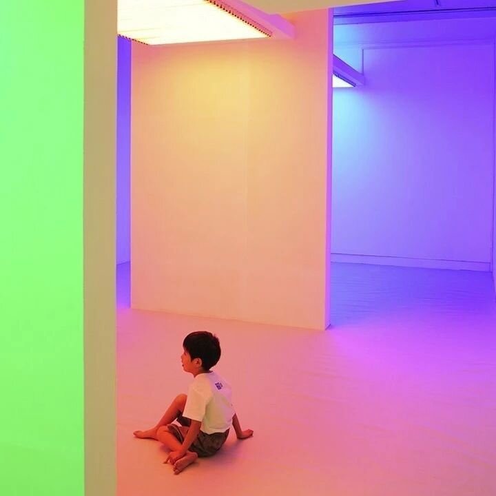 Sensory rooms are important retreat spaces for autistic people (1 in 50 children). These rooms are usually soft in every sense: glowing lights, cohesive colors, pleasant sounds or silence, and finishes and furnishings that are nice to touch. These sp