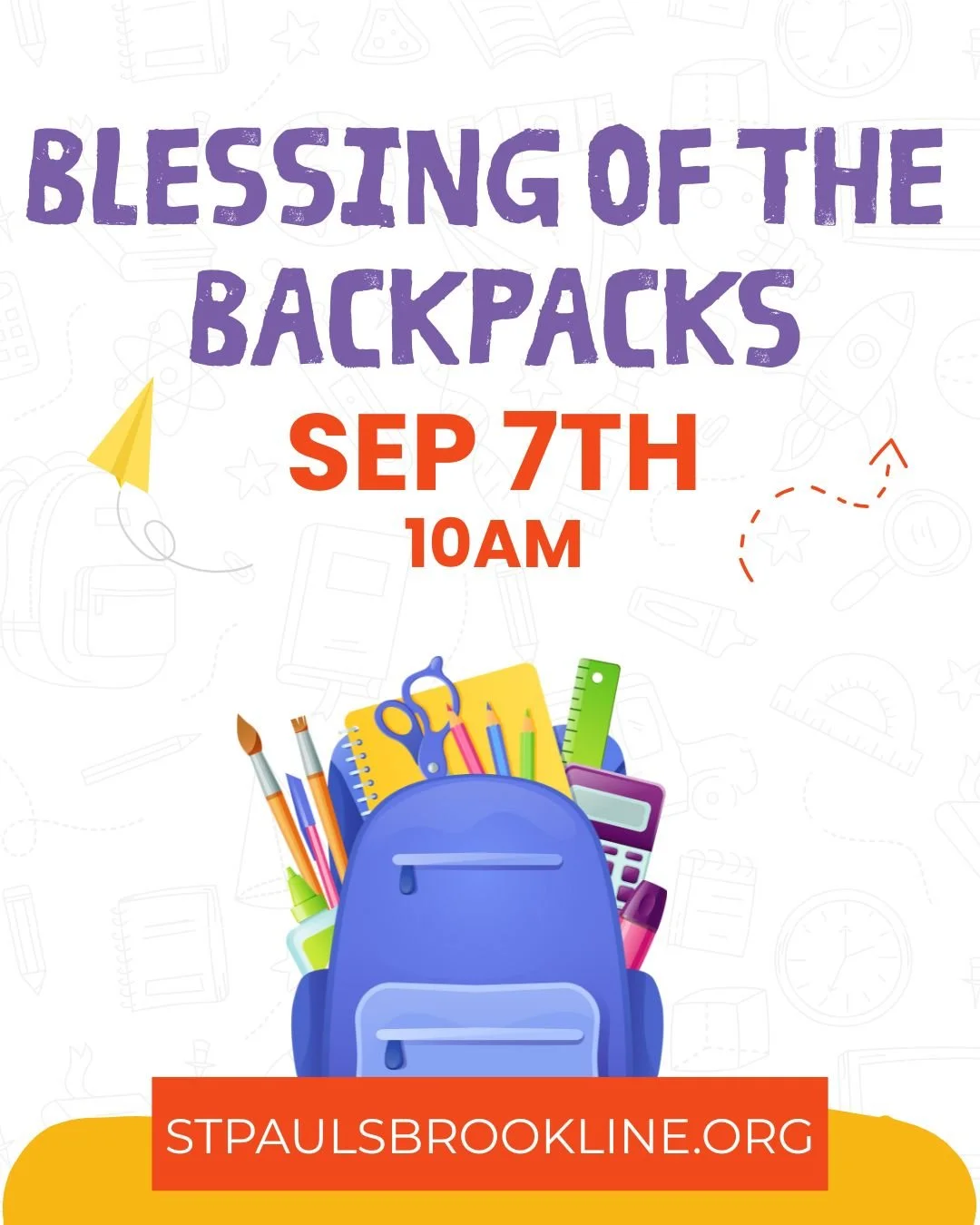Blessing of the Backpacks