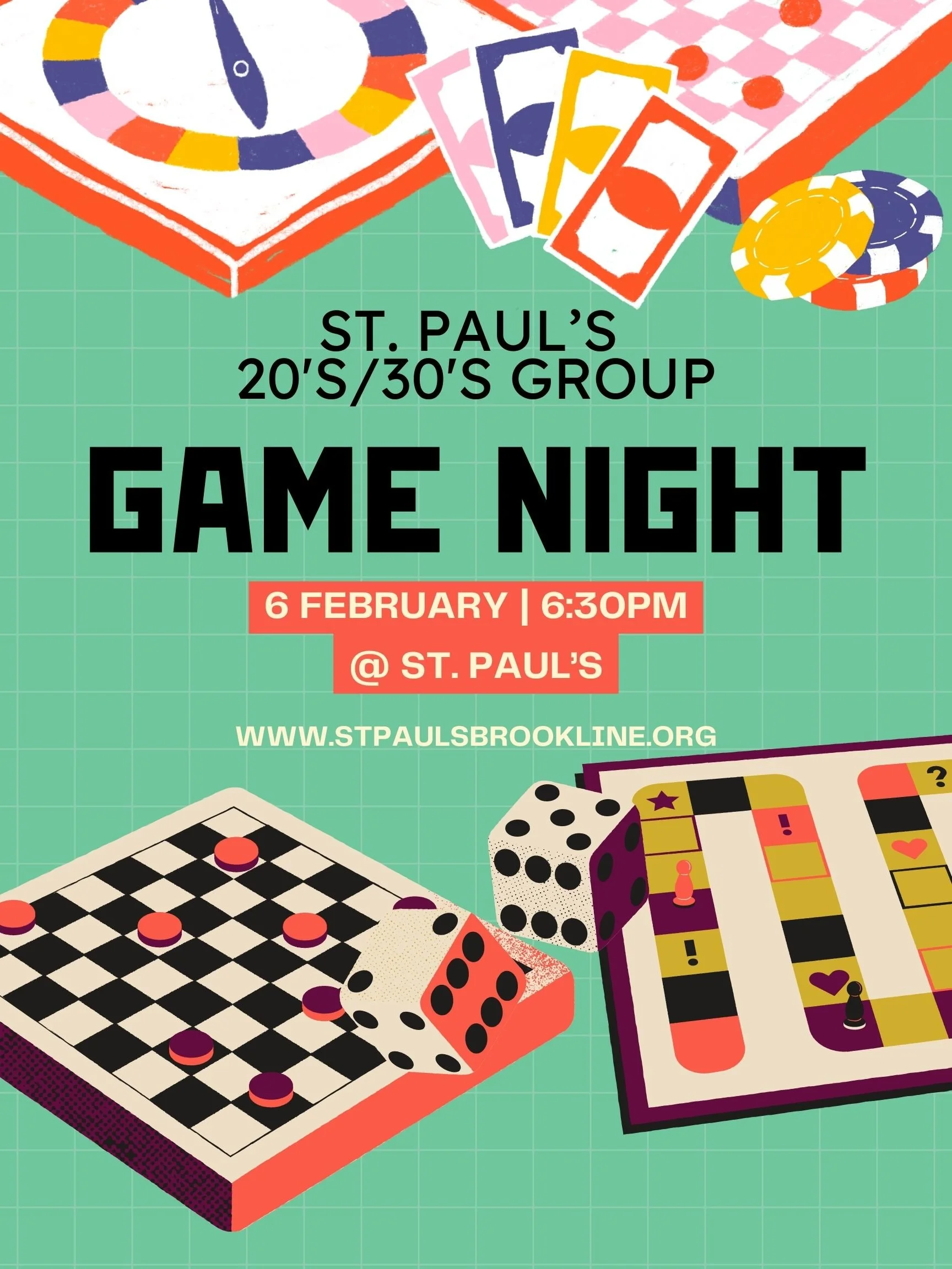 20s/30s Group Potluck Game Night