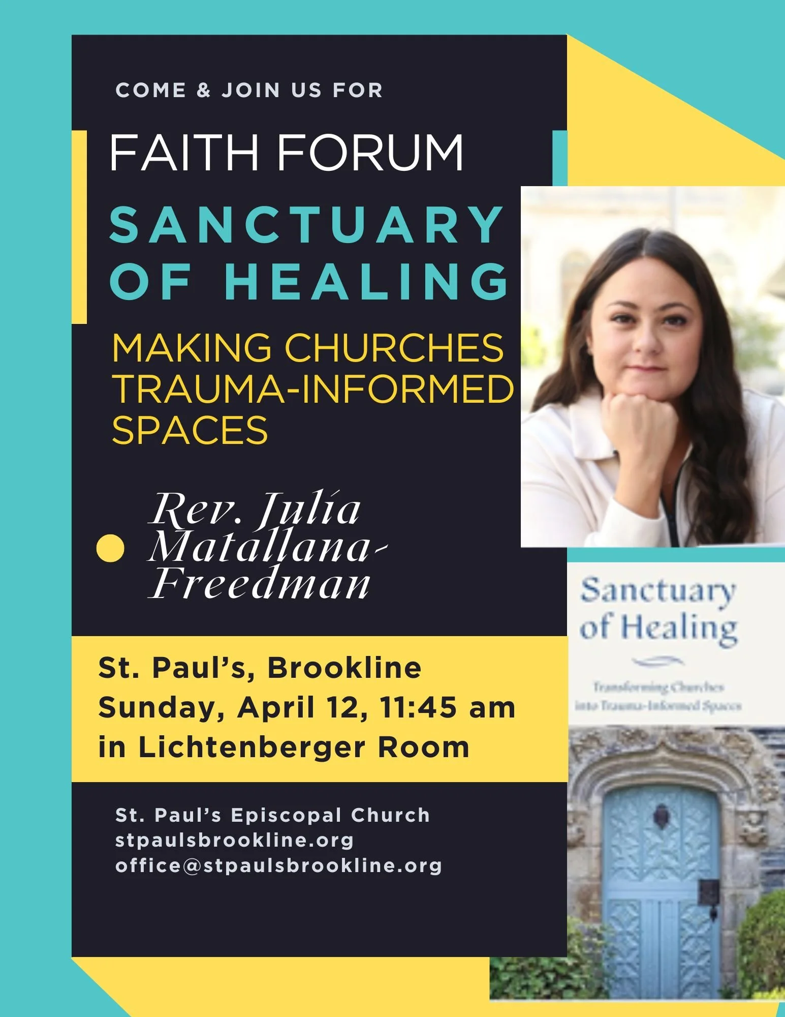 Creating a Trauma Informed Sacred Space: a Conversation with Rev. Julia Matallana