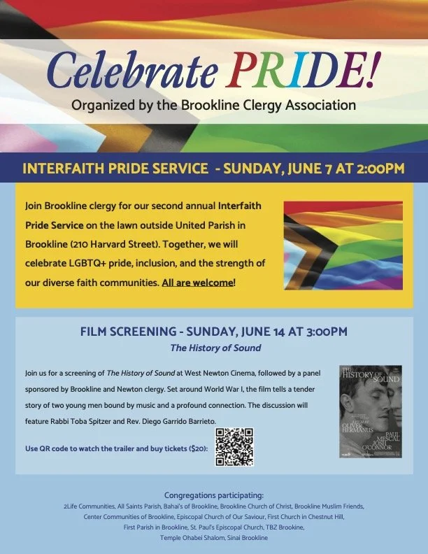 Brookline Interfaith Pride Service