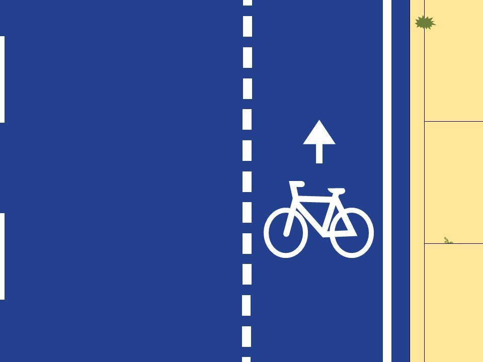 Advisory Bike Lane