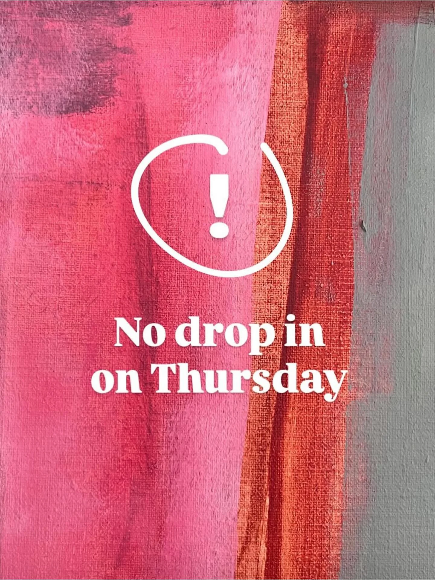 No drop in today!