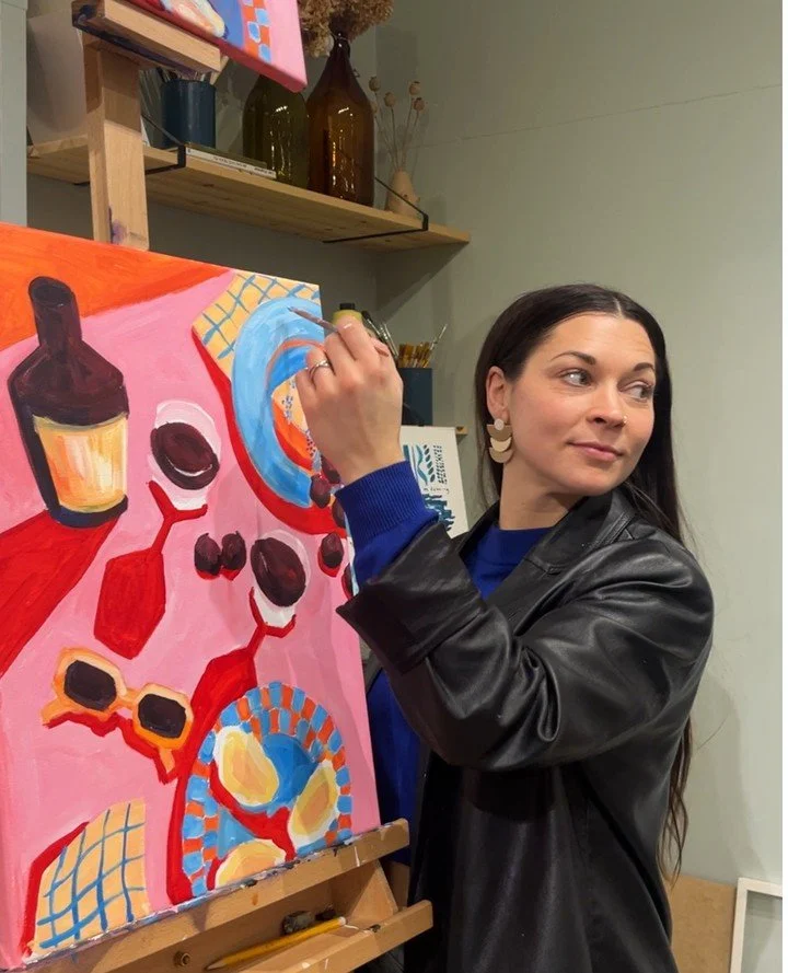 Who is getting the last spot for Aperitivo at Hansa Malm&ouml;? 😀⁠
⁠
#sipandcreatemalmo #paintingevent #artnight #sipandcreate #painting #sipandpaint #malmoart #artinmalmo #kickoff #teambuilding #paintparty #paintingparty #artlab #artlab19