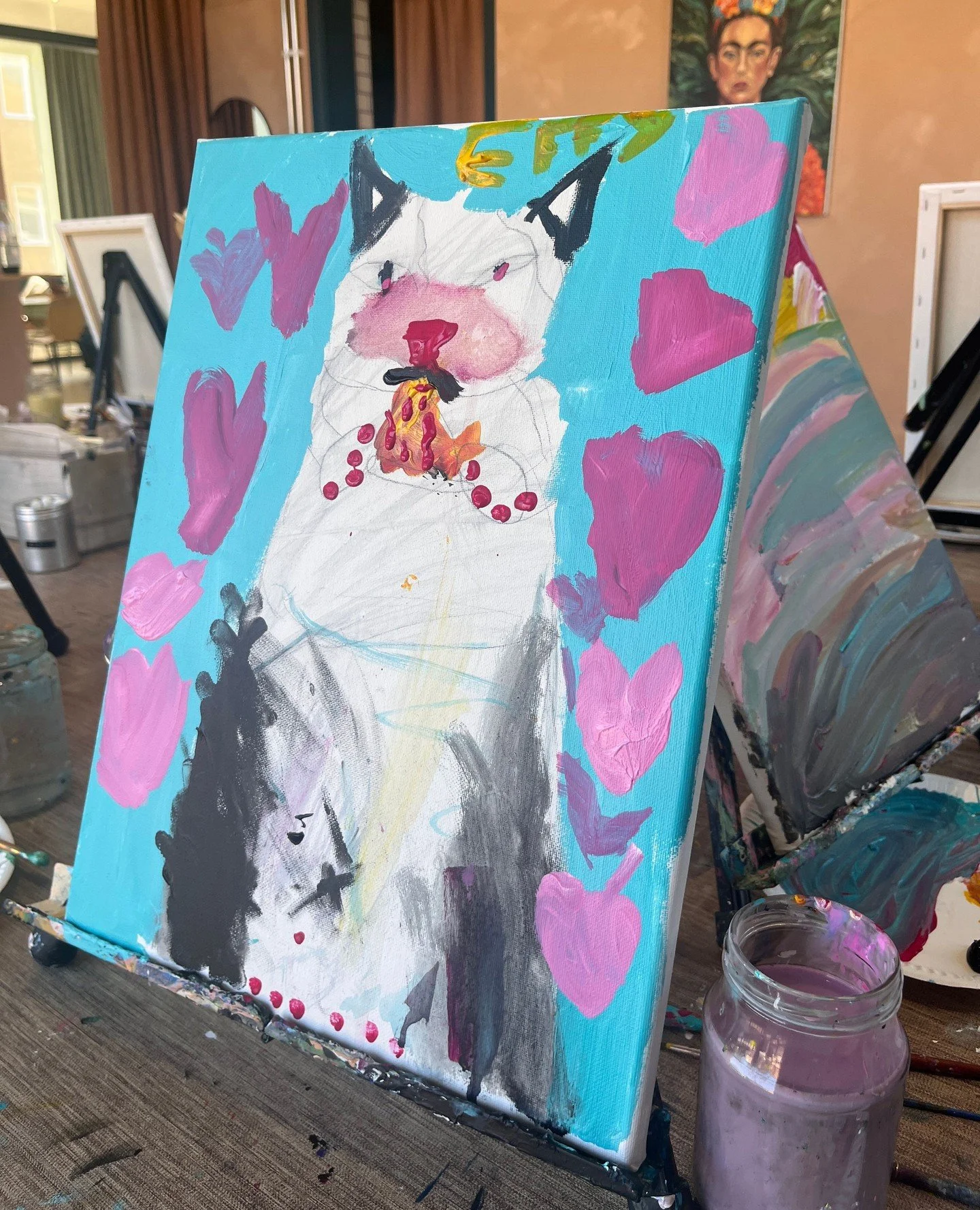 🎈 PARTY LIKE IT IS YOUR BIRTHDAY! 🎈 The studio is open on Sundays for Kids parties! Pizza cat anyone? 🤩⁠
⁠
⁠
⁠
#sipandcreatemalmo #paintingevent #artnight #sipandcreate #painting #sipandpaint #malmoart #artinmalmo #kickoff #teambuilding #paintpart