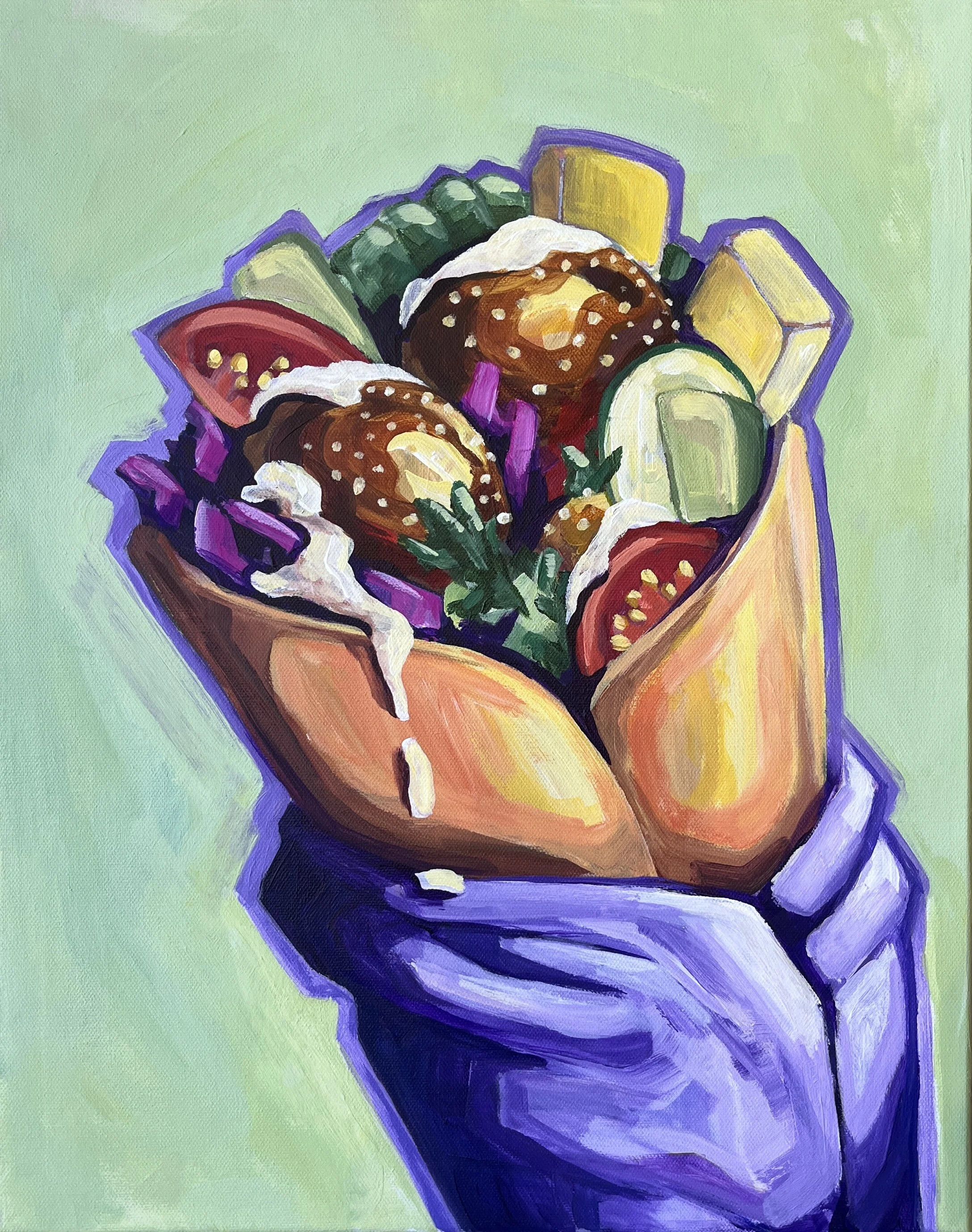 fALAFEL: BLANDAD SÅS painting event 