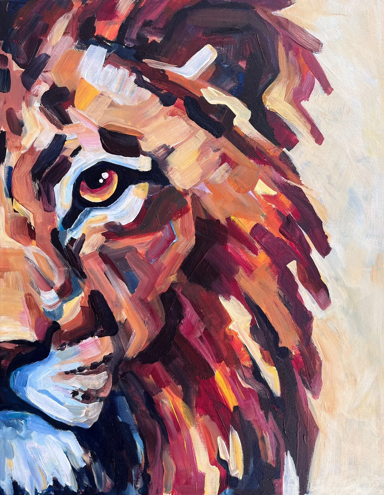 lion painting event