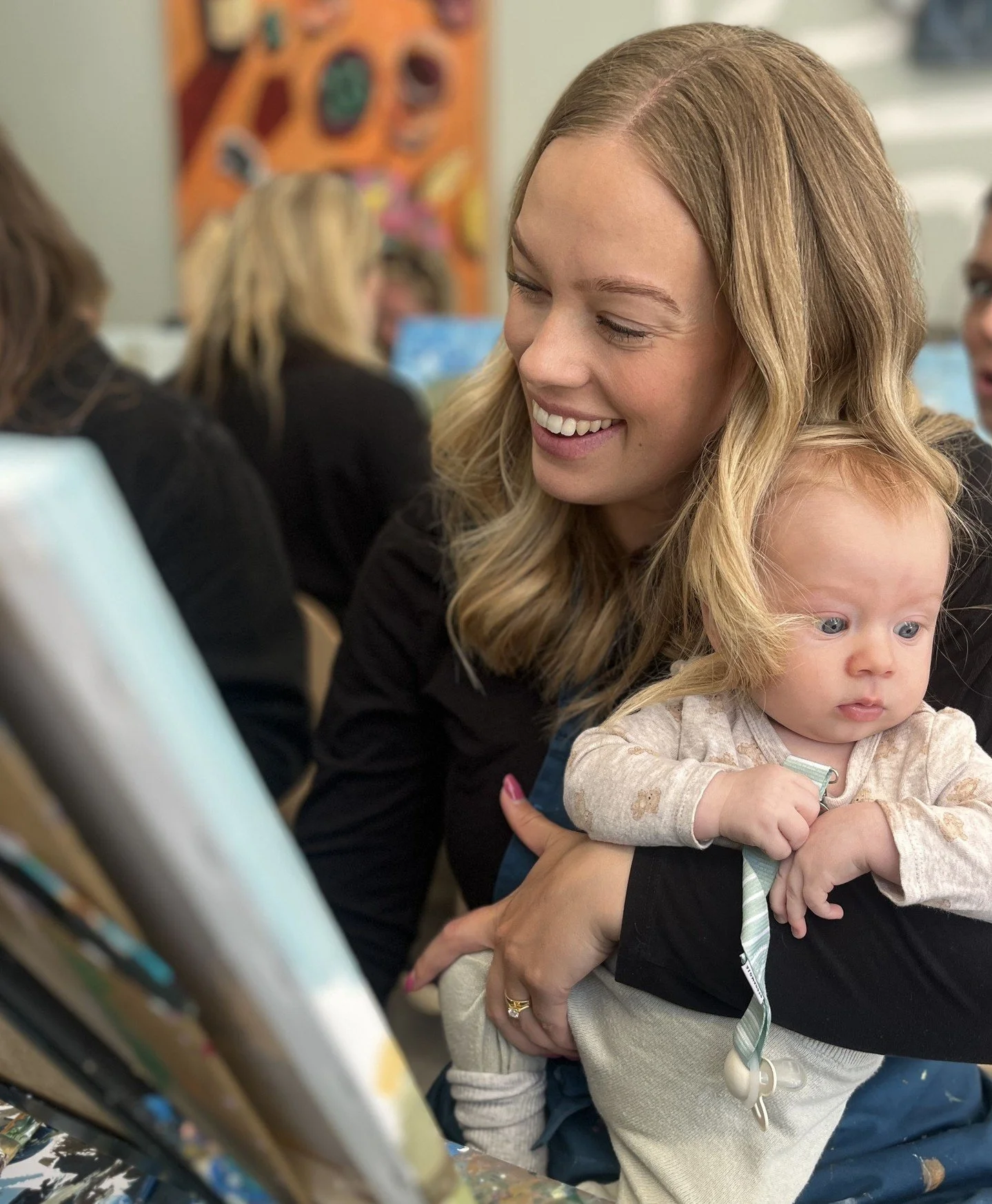 Bring your baby, we promise, cuteness adds to the palette.⁠ Baby painting  and Paint your new born with connected mamas coming soon!⁠
⁠
#sipandcreatemalmo #paintingevent #artnight #sipandcreate #painting #sipandpaint #malmoart #artinmalmo #kickoff #t