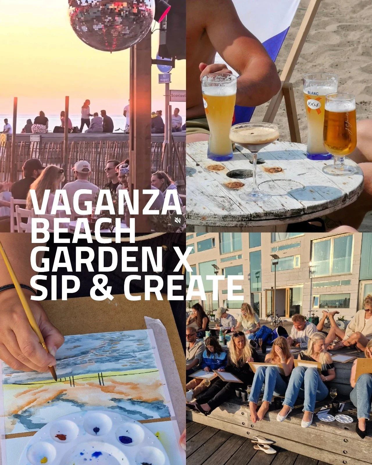 WATERCOLOR PAINTING AT VAGANZA BEACH GARDEN