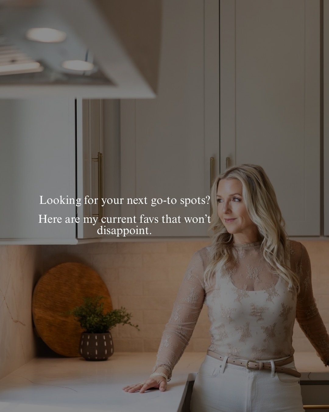 If you&rsquo;re looking for new places to add to your weekly rotation, here are a few of my absolute favorites right now &mdash; the perfect mix of food, wellness, gifting, and wardrobe finds.
&bull; @jonathansgrille in Brentwood &ndash; the best FNL