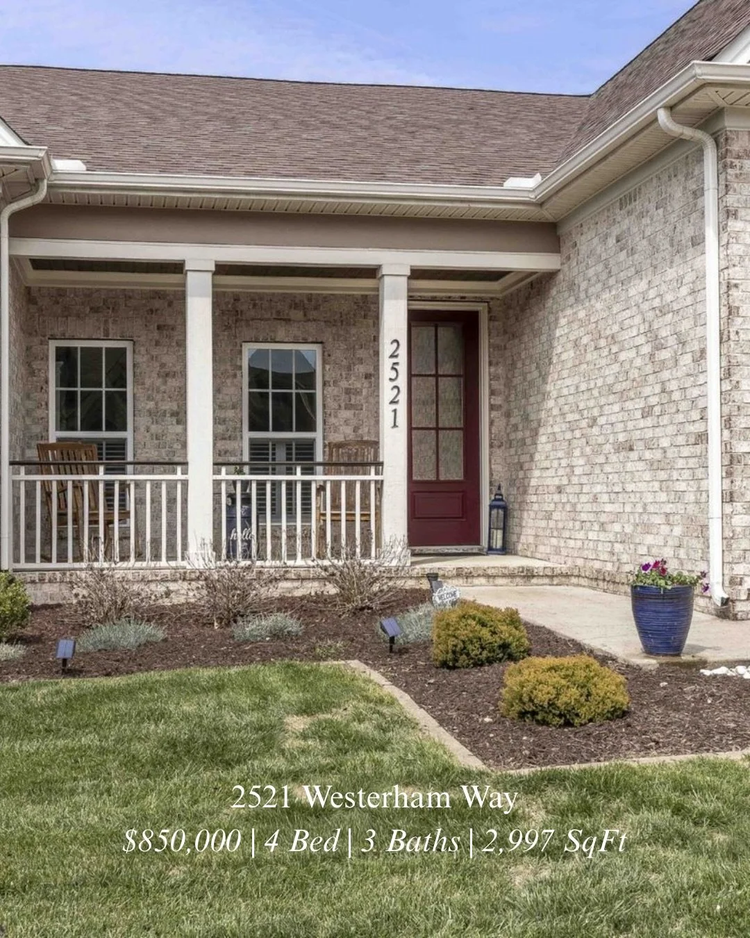 Comment &ldquo;Westerham&rdquo; for listing!  Immaculate custom home at 2521 Westerham Way in the highly sought-after Canterbury development in Thompson&rsquo;s Station!

This thoughtfully designed home offers mainly one-level living with 3 bedrooms 