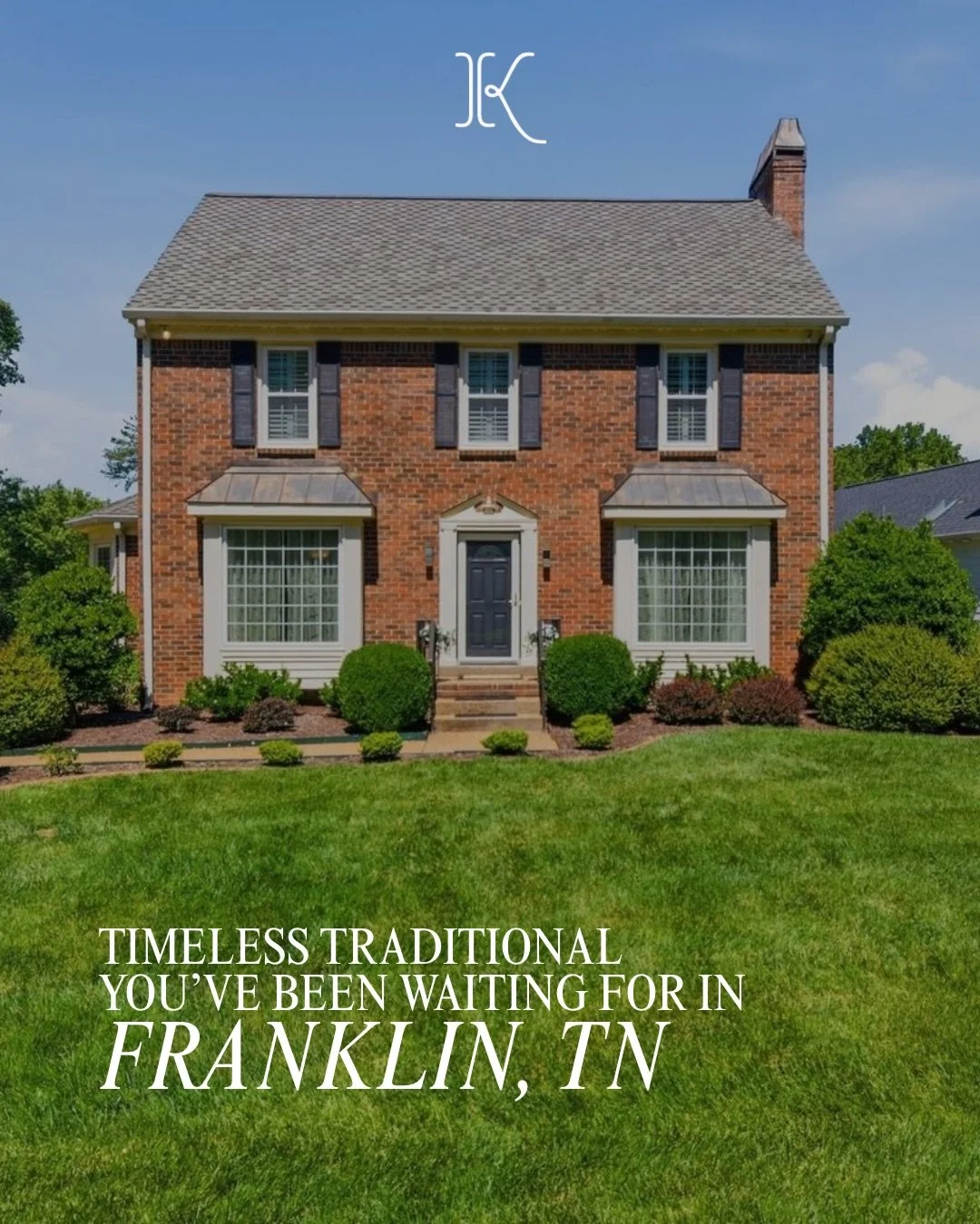 All brick beauty made for your grandmillennial dreams ✨ Nestled in one of the hottest cities in Tennessee, this 3 bed, 2.5 bath home at 166 Cottonwood Drive in Franklin is filled with timeless charm and character at every turn. From the grasscloth wa