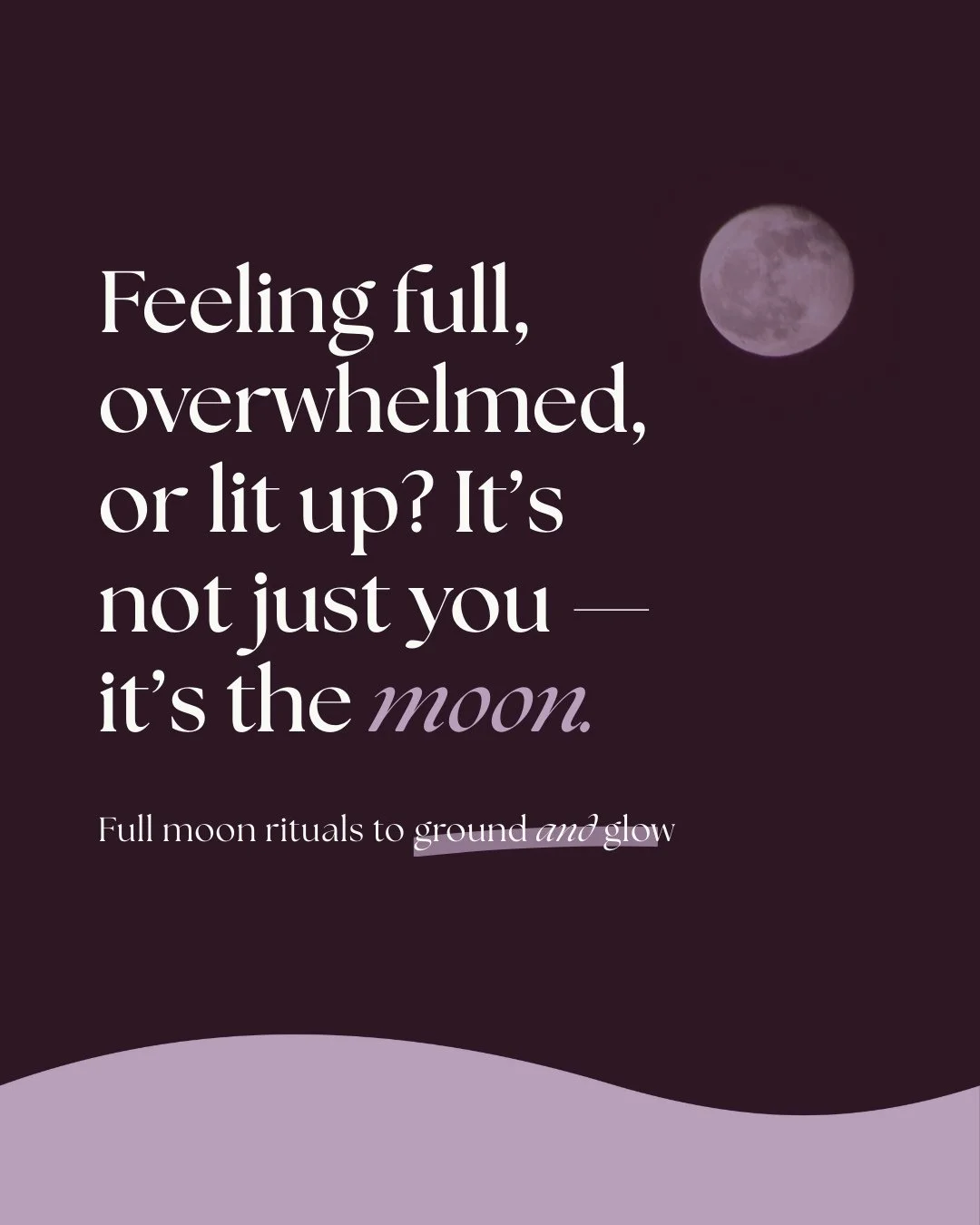 The full moon invites us to release, reflect, and rise. 🌕️⁠
⁠
Whether you dance, journal, or simply pause for breath, give your body the chance to be part of your ritual.⁠
⁠
You don&rsquo;t have to DO more.⁠
You just have to come back to your self. 