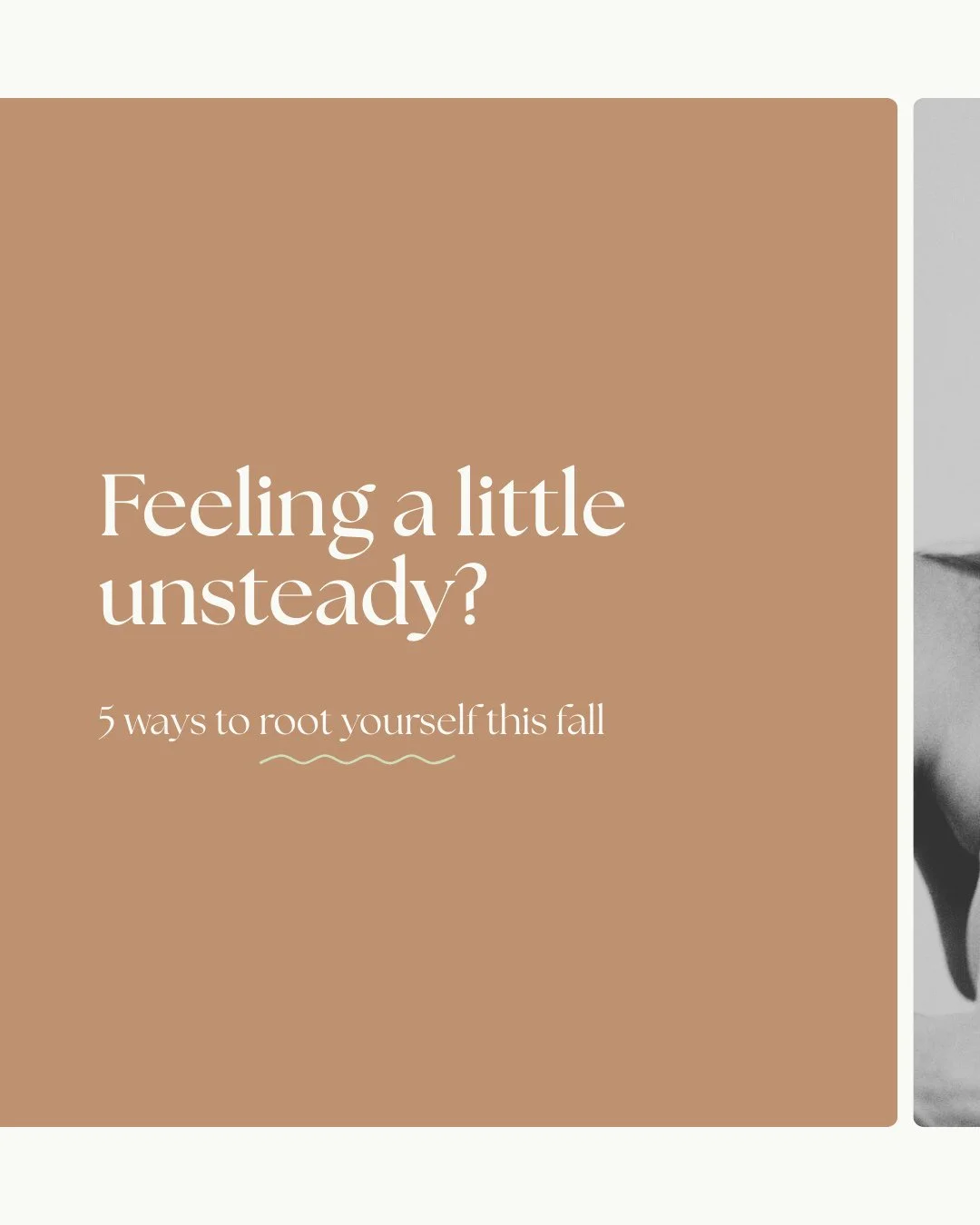 Feeling a little untethered lately? Try one of these grounding practices.⁠
⁠
As the energy shifts and the days shorten, your body needs a little extra grounding. These five simple practices are my go-to tools when I feel scattered, stressed, or &ldqu