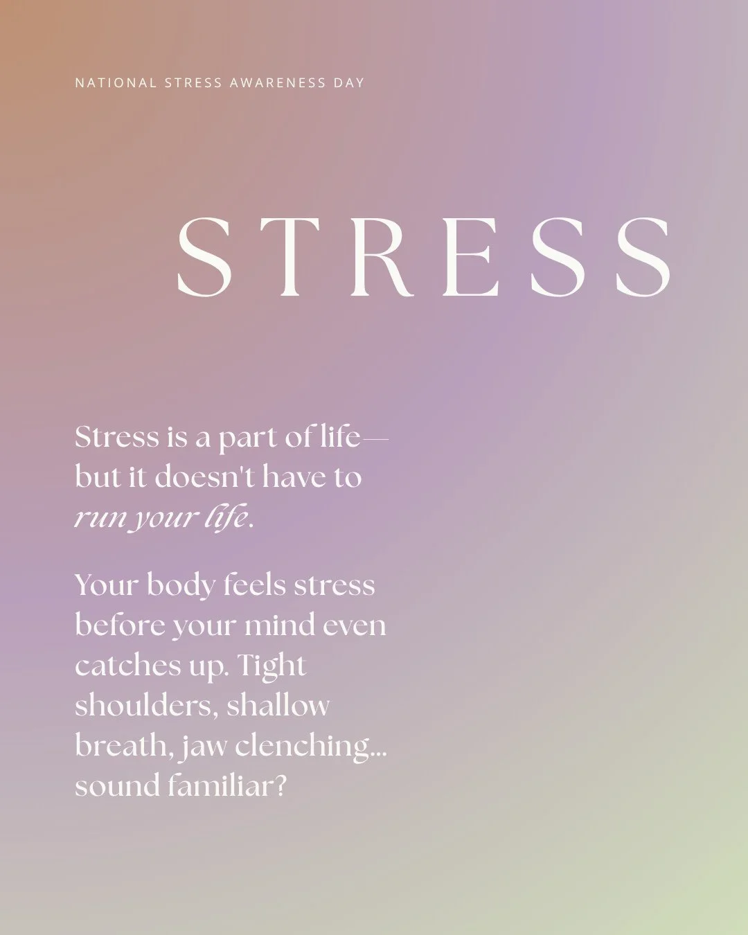 Today is a beautiful invitation to pause, listen, and return to your body.✨⁠
⁠
Here&rsquo;s a simple practice to help you reset in just 2 minutes:⁠
⁠
Stand or sit comfortably:⁠
~ Inhale deeply through your nose, exhale out through your mouth.⁠
~ Let 