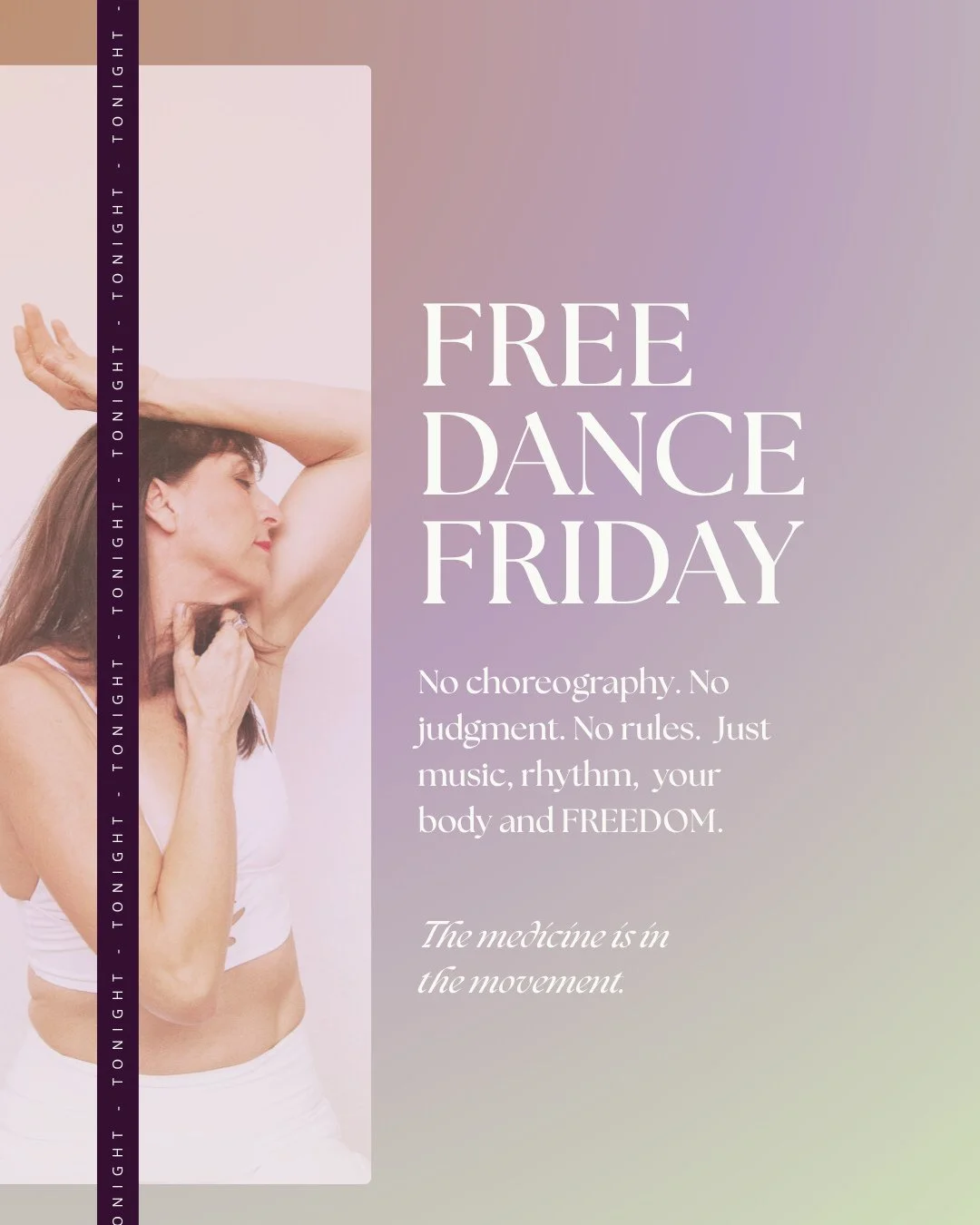 Free Dance Friday is here &mdash; and this is your invitation to move exactly as you are. No choreography. No pressure. Just you, the music, and permission to feel free.⁠
⁠
When you let your body lead, everything shifts &mdash; stress melts, joy rise