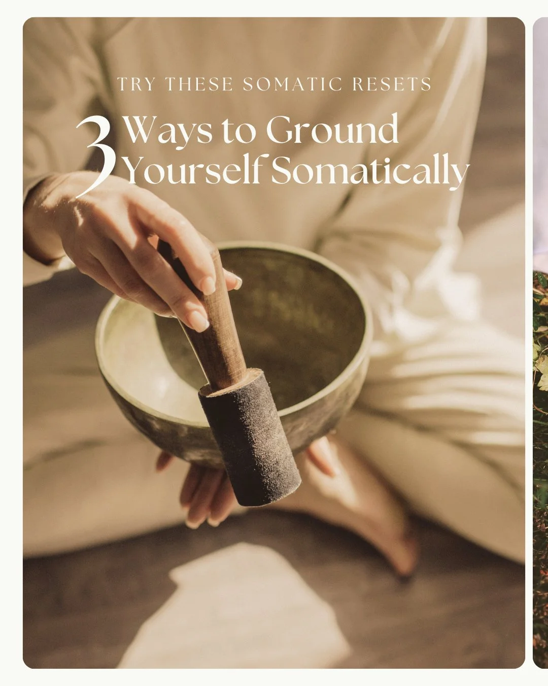 Grounding isn&rsquo;t a concept, it&rsquo;s a practice.⁠
Start small, feel deep. When you reconnect to your body, everything else begins to settle.⁠
Try one of these today and notice how your energy shifts.⁠
✨ These are the rituals I come back to, ag