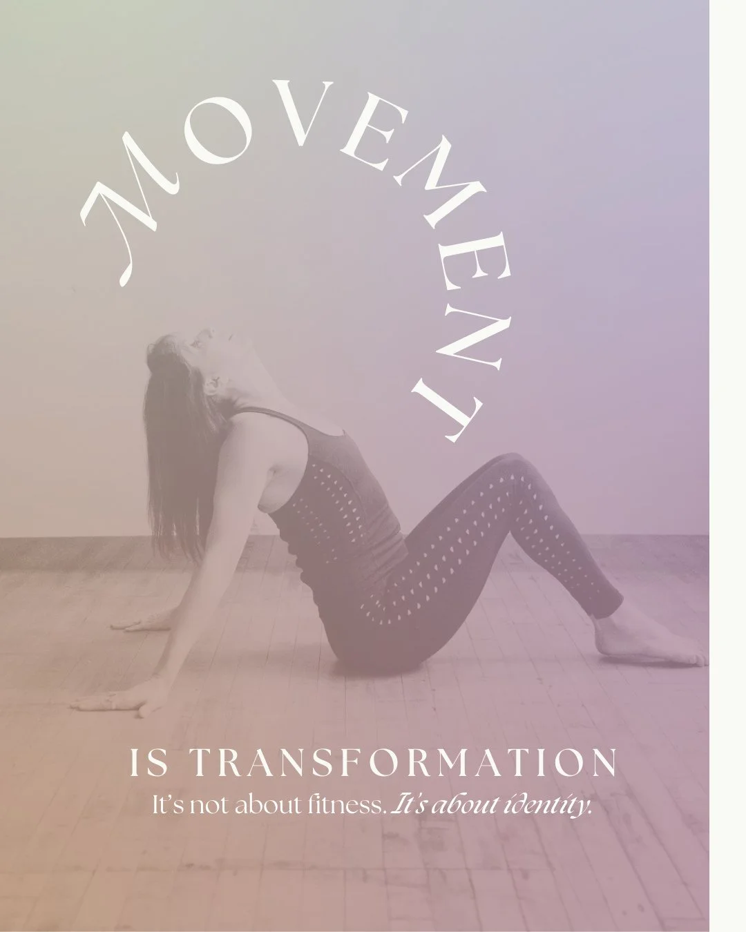 Transformation doesn&rsquo;t happen in one breakthrough moment.⁠
⁠
It happens in repetition.⁠
In small courageous decisions.⁠
In showing up when it would be easier not to.⁠
⁠
Movement is identity work.⁠
⁠
When you move regularly, you become:⁠
More en