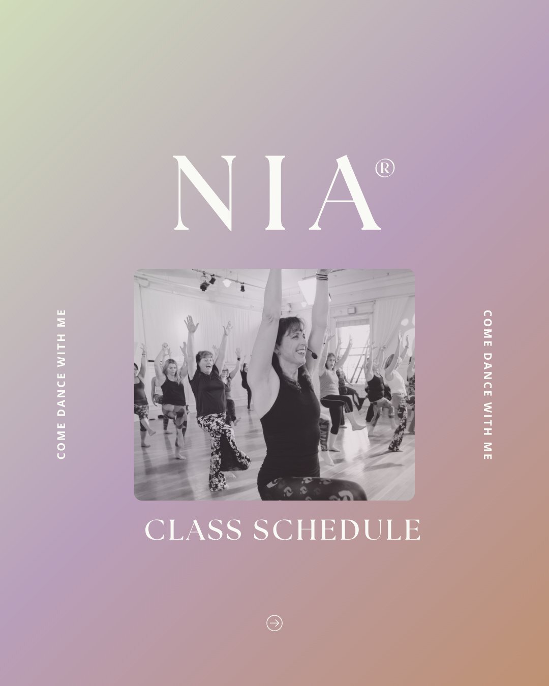 Some workouts exhaust you.⁠
⁠
Nia&reg; energizes you.⁠
⁠
In every class we blend music, movement, mindfulness, and joy to help you reconnect with your body and leave feeling vibrant.⁠
⁠
✨ Come experience it for yourself.⁠
⁠
Check the class schedule i