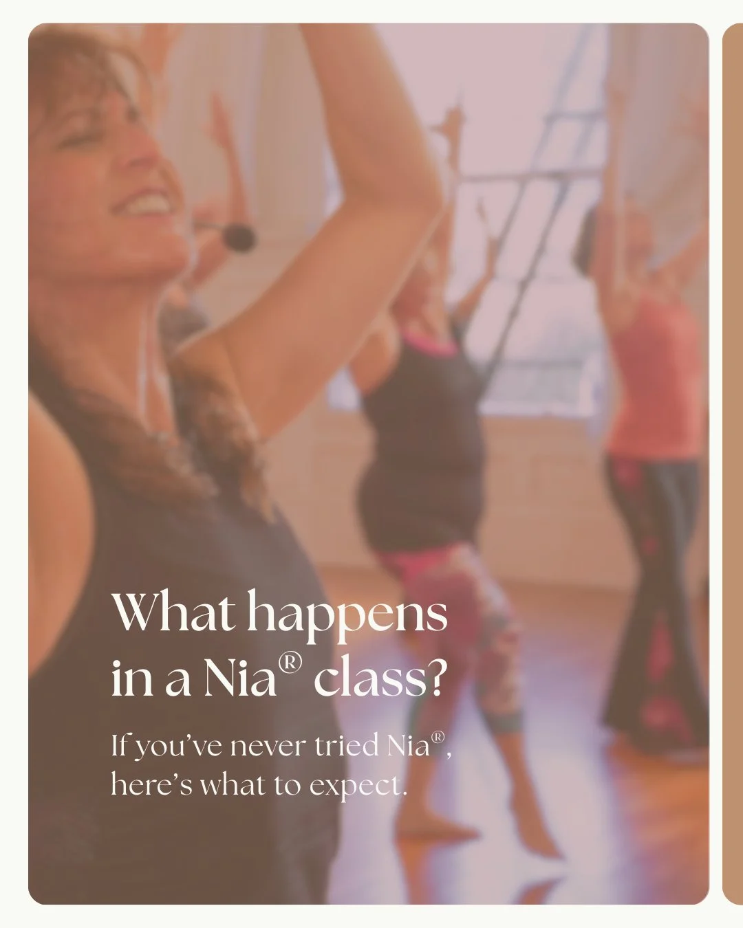 If you&rsquo;ve ever been curious about Nia&reg; but weren&rsquo;t quite sure what to expect, you&rsquo;re not alone.⁠
⁠
Nia&reg; classes blend dance, martial arts, and mindfulness into a movement experience that supports both the body and nervous sy