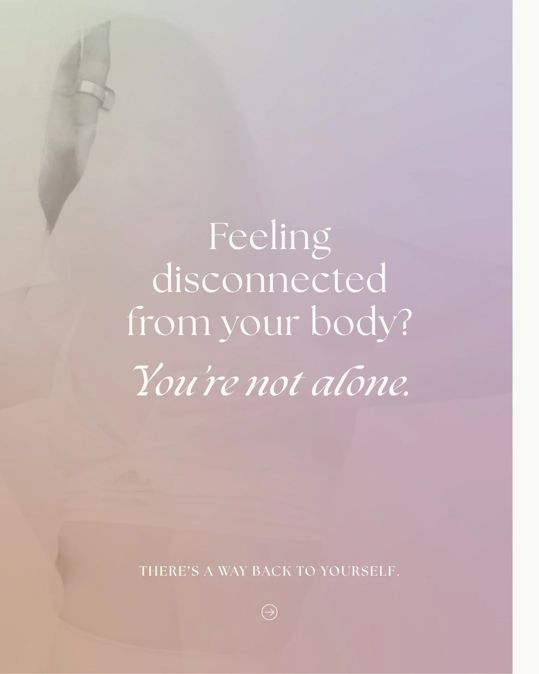 So many of us have learned to live from the neck up.⁠
⁠
Focused on thinking, planning, and doing&mdash;while slowly losing connection with the body.⁠
⁠
But the body is always there.⁠
Always communicating.⁠
Always offering information, sensation, and 