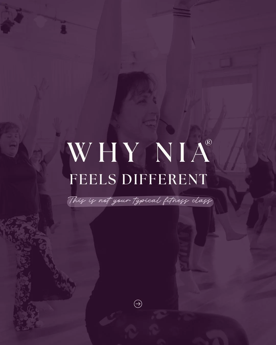 So many people come to Nia&reg; expecting a workout.⁠
⁠
And leave with something much deeper.⁠
⁠
Because Nia&reg; isn&rsquo;t about pushing your body.⁠
⁠
It&rsquo;s about listening to it.⁠
⁠
It&rsquo;s about moving in a way that builds strength while